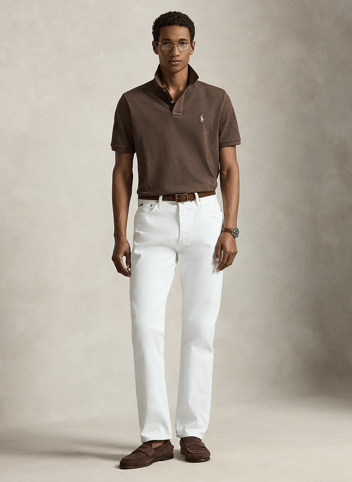 Cotton polo shirt POLO RALPH LAUREN Brown