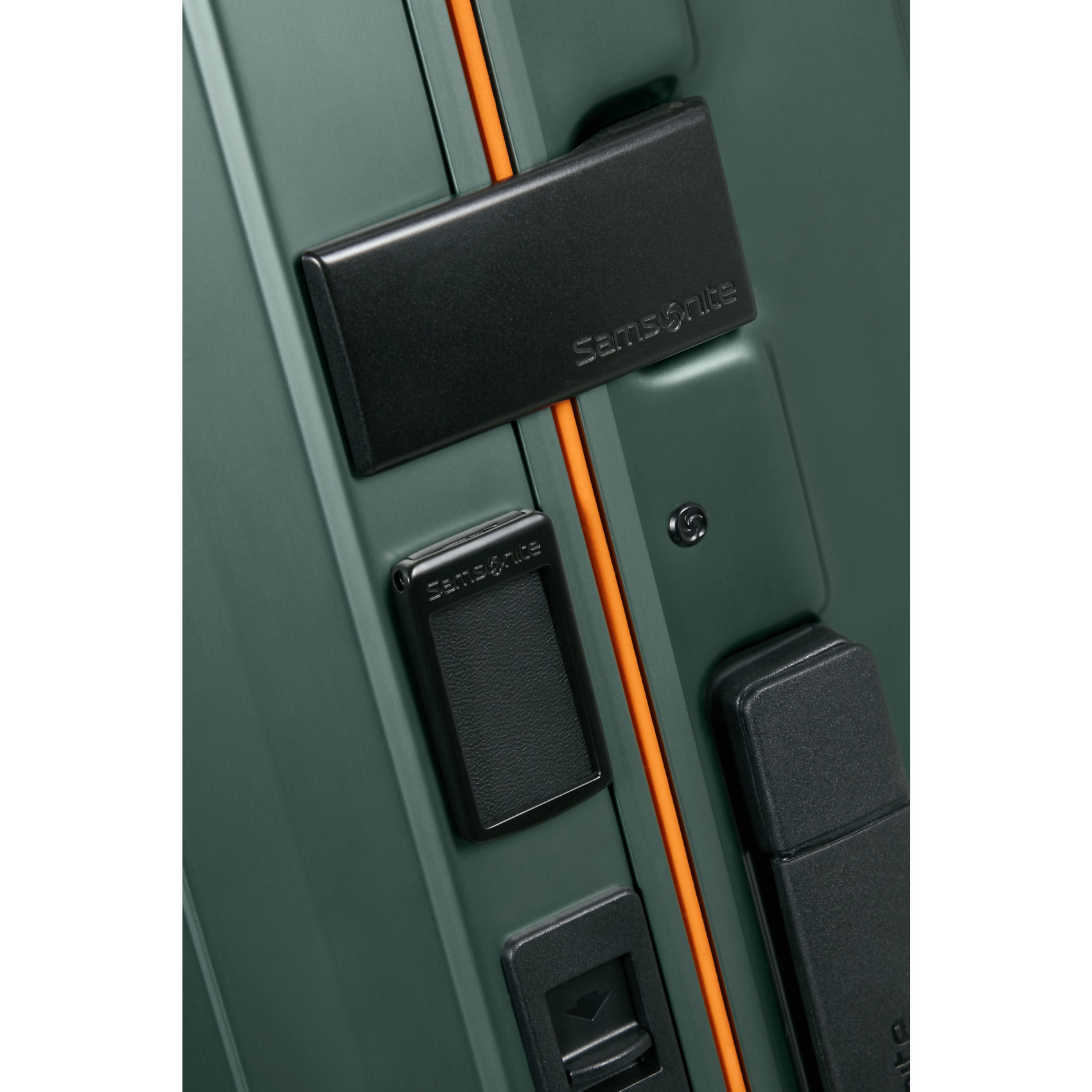 Lite-box aluminum 4-wheel carry-on suitcase size s SAMSONITE Green