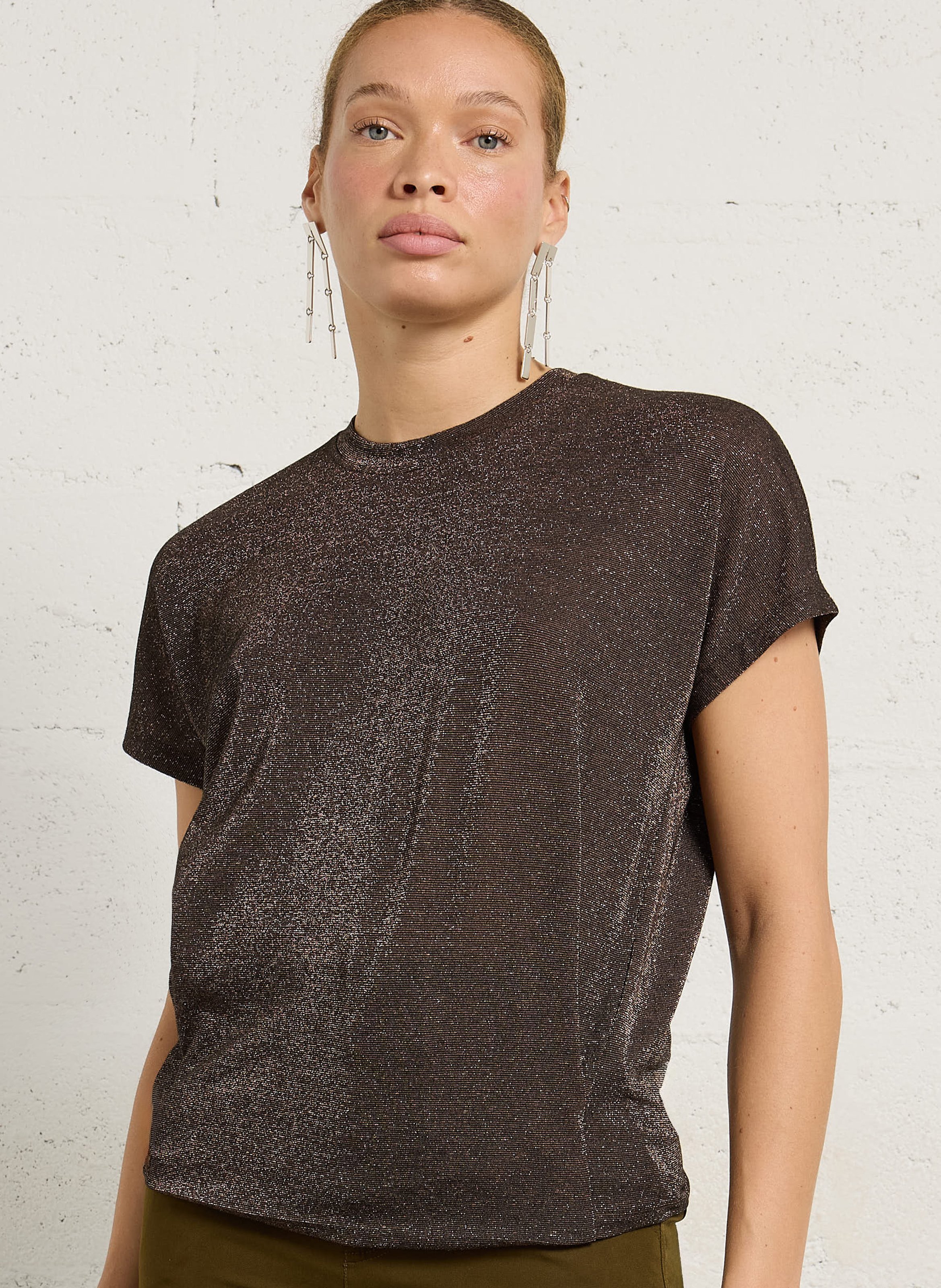 Metallic round-neck T-shirt MOMONI
