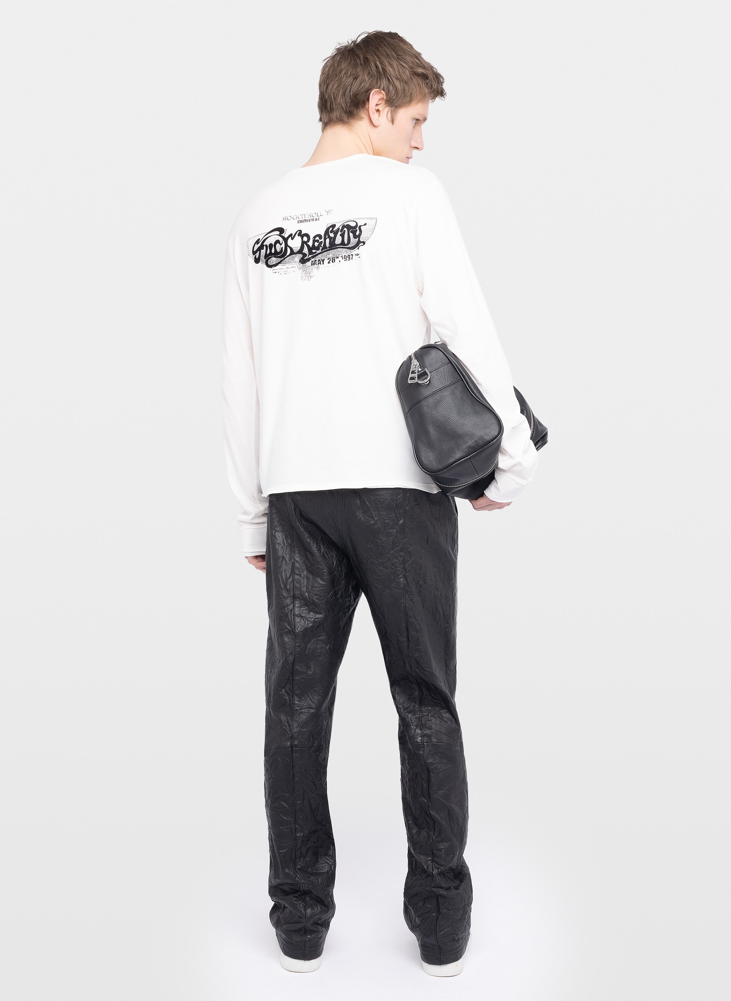 Tee-shirt col tunisien en coton bio ZADIG&VOLTAIRE Blanc