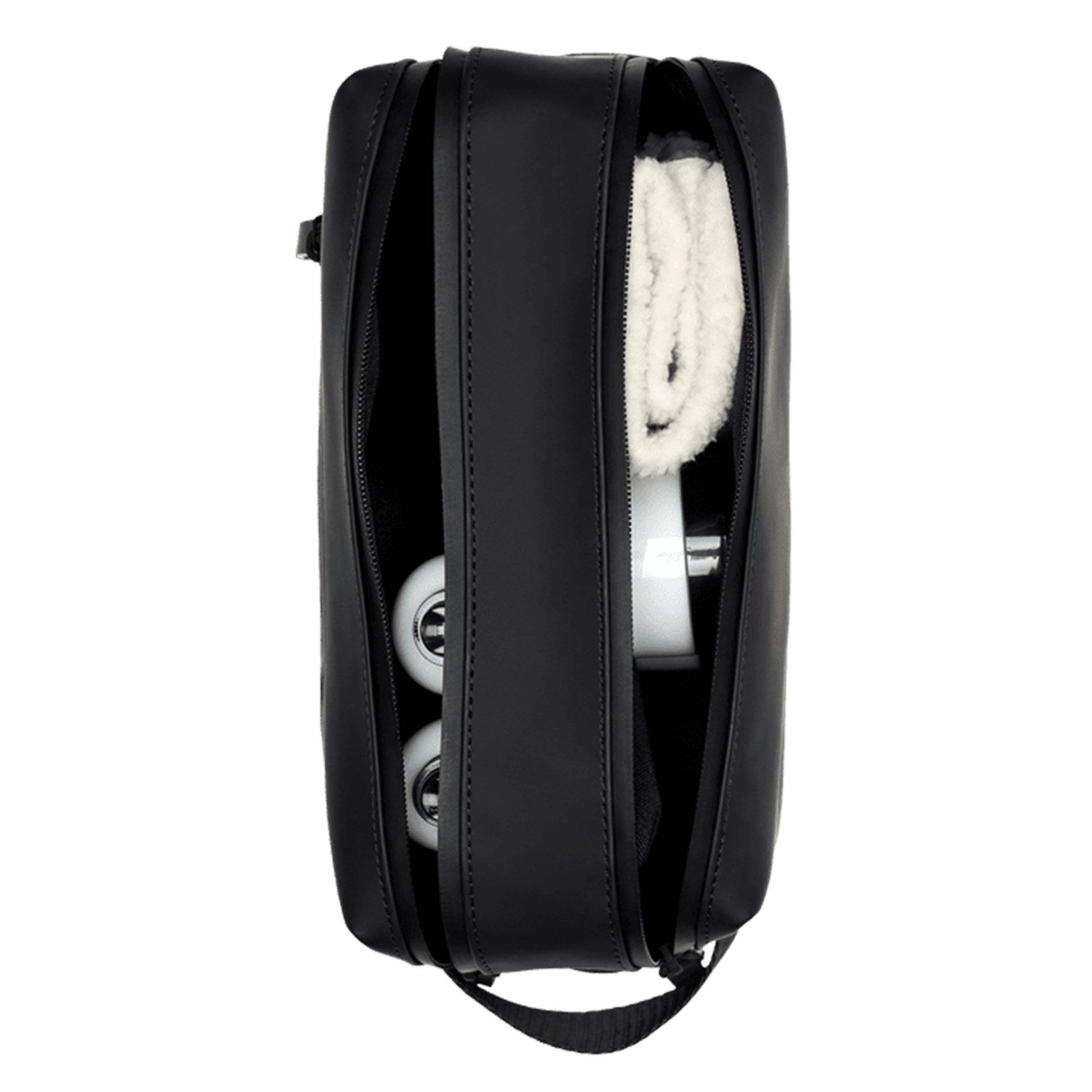 Trousse zippée unie RAINS Noir