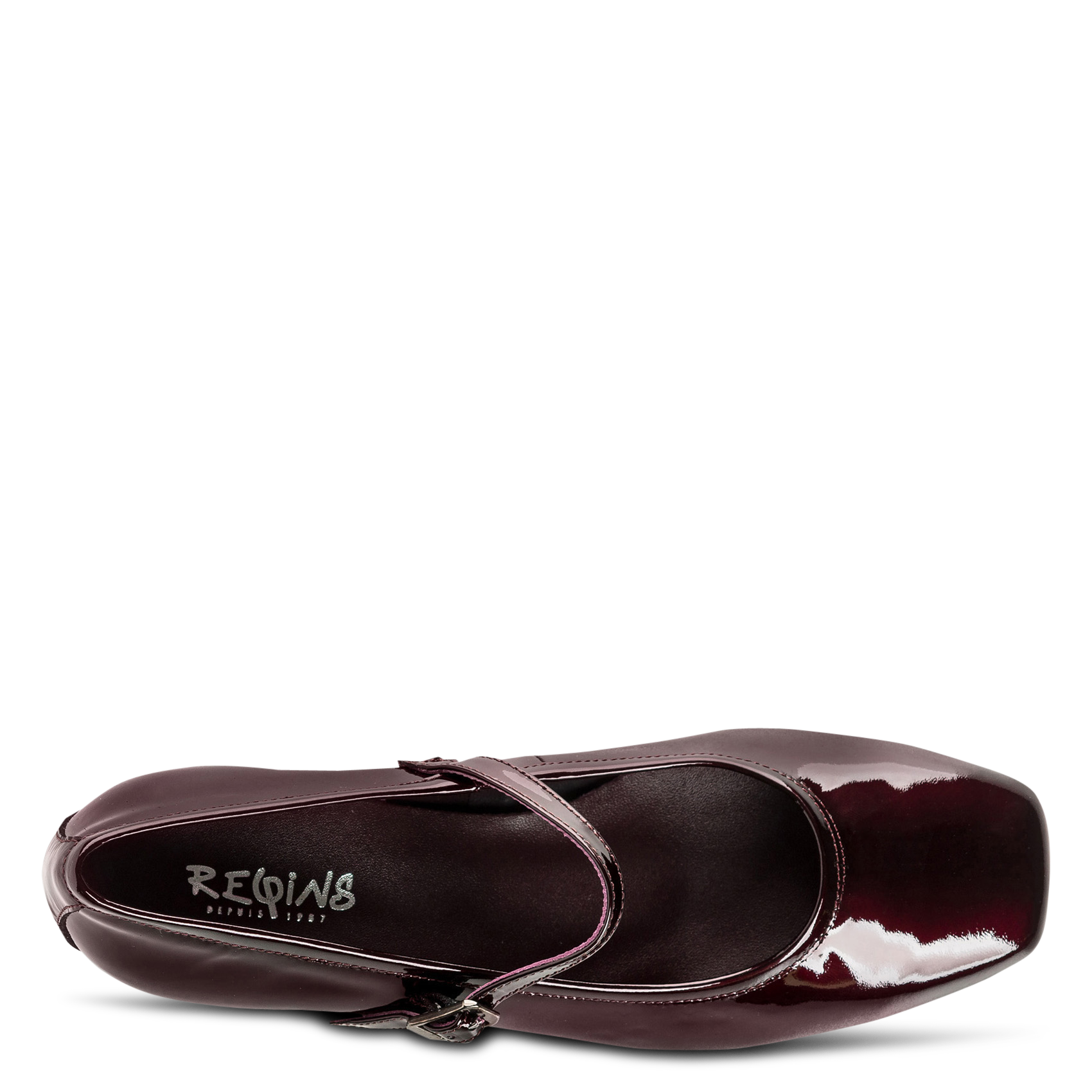 Patent leather Mary Janes REQINS Red