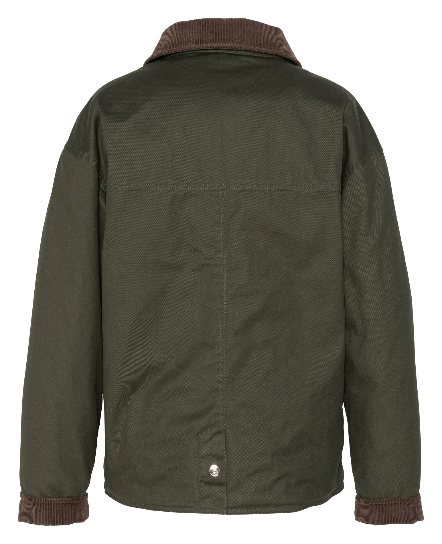 Blouson col classique en coton SCHOTT Kaki