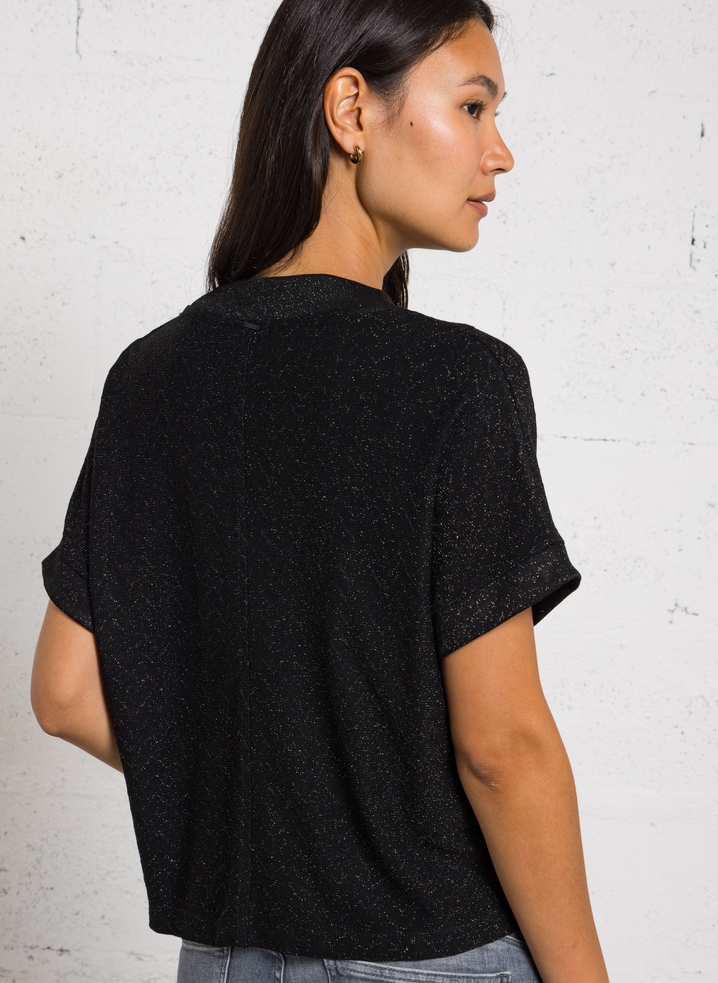 Short-sleeve top IKKS Black