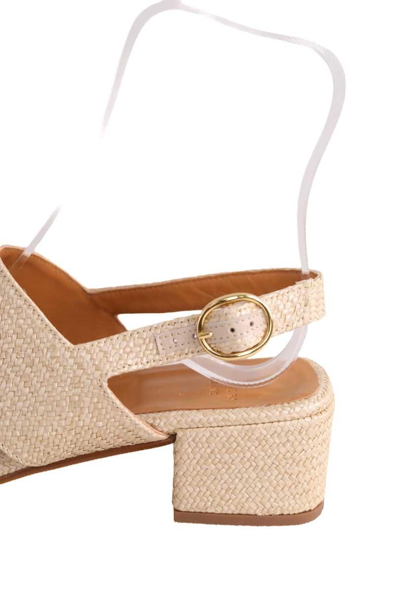 Faux leather sandals SEZANE - Seconde main Beige