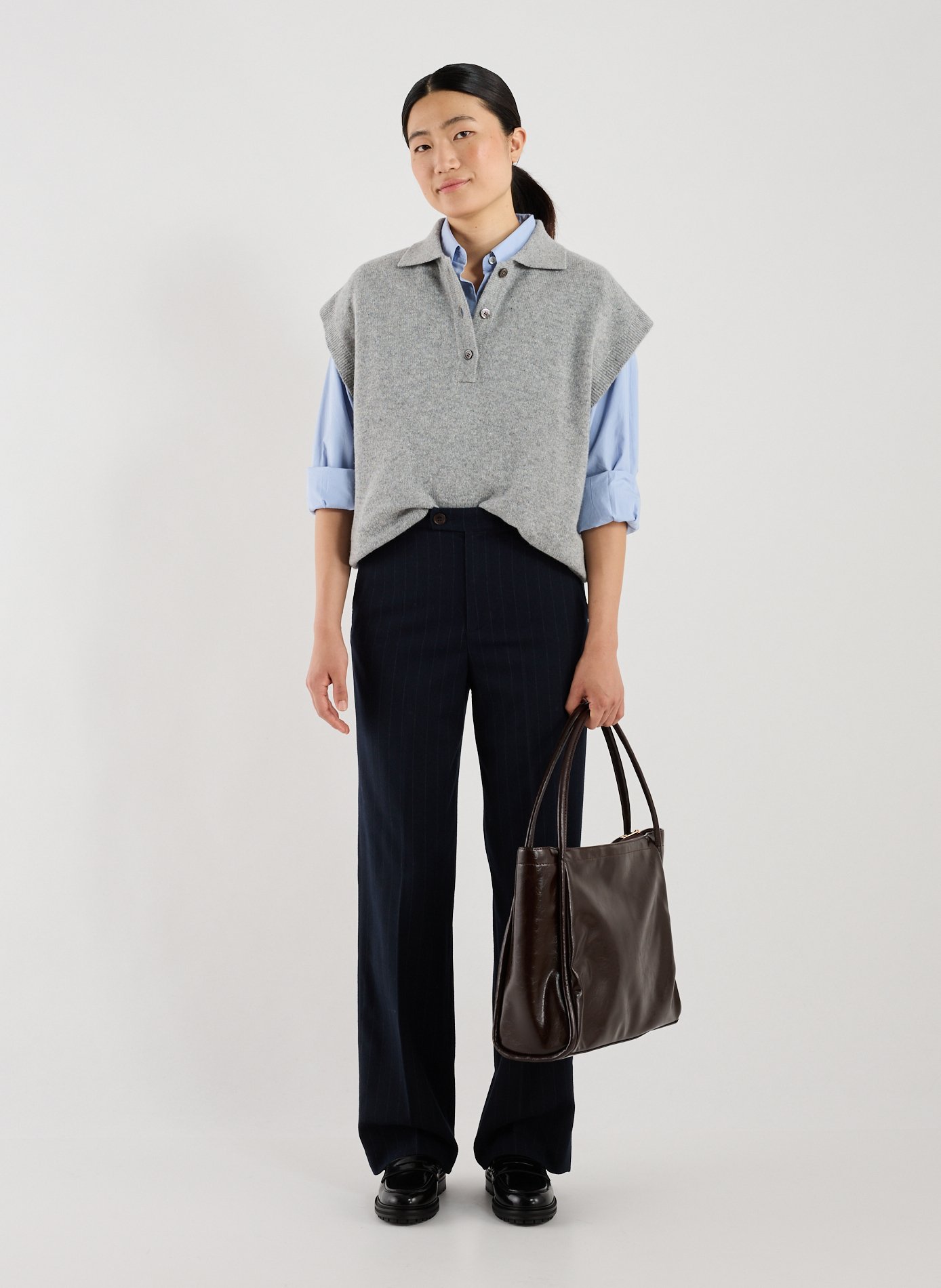 Crackled tote bag AU PRINTEMPS PARIS Brown
