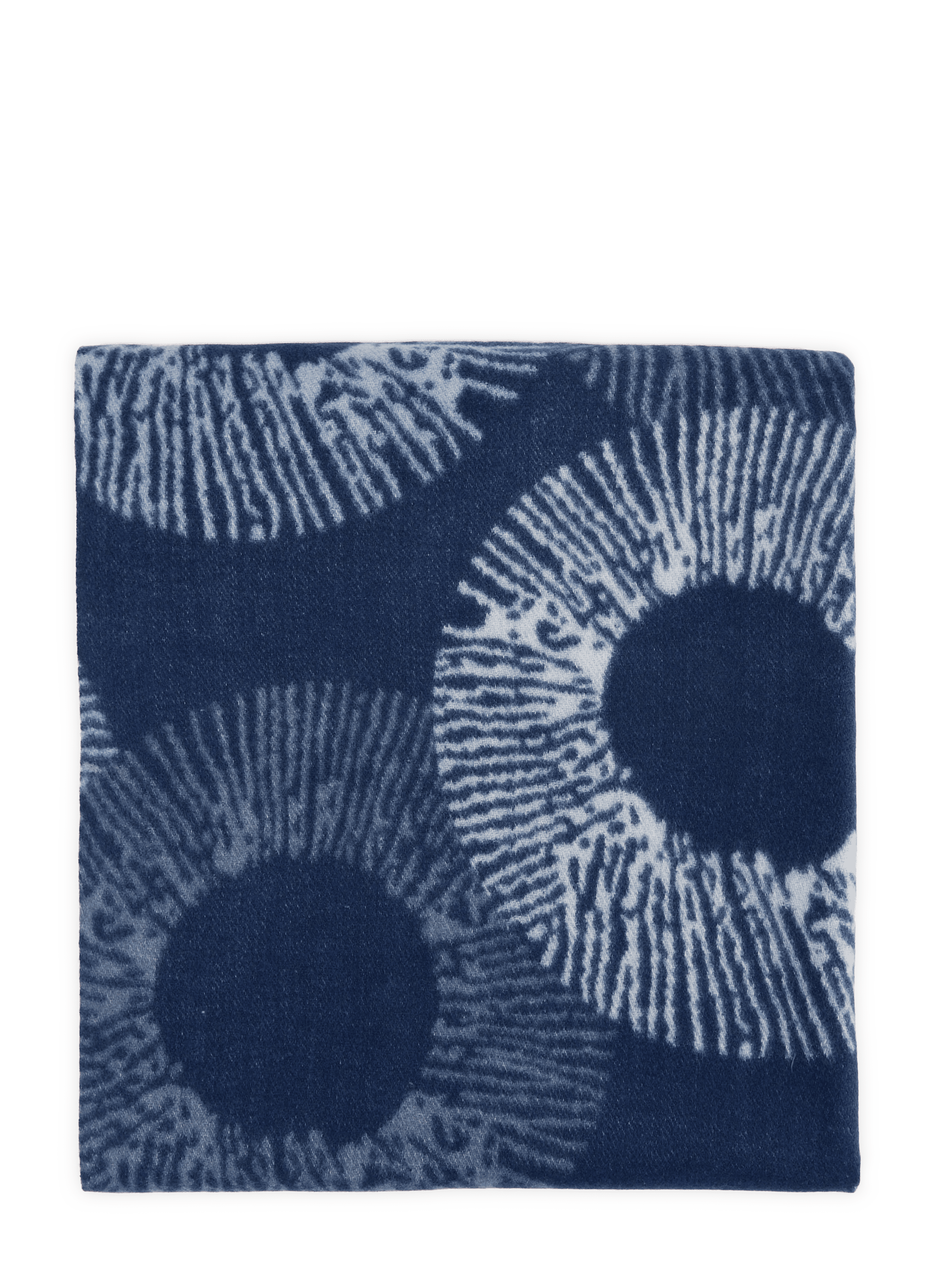 Scarf with pattern and fringes AU PRINTEMPS PARIS