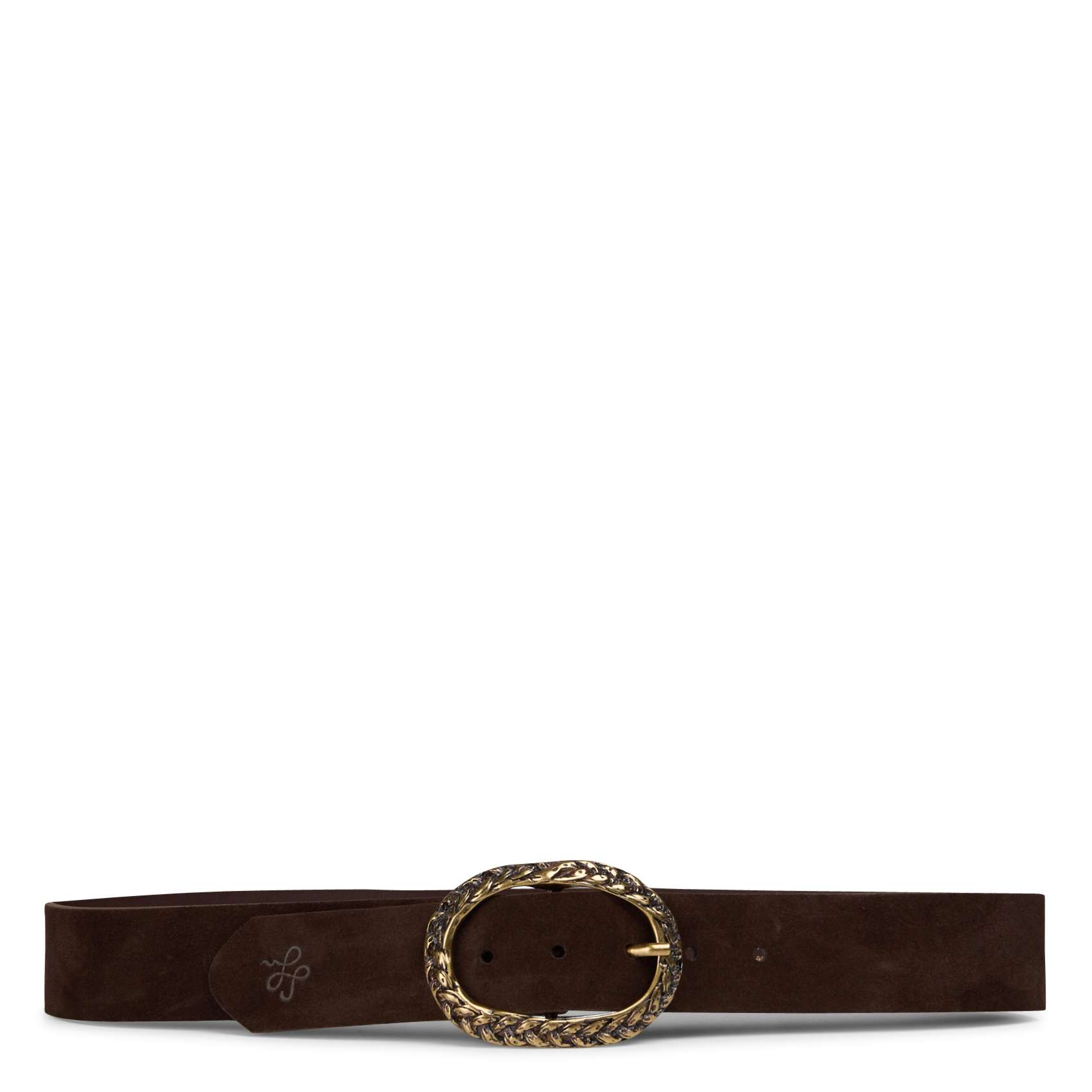 Ceinture à boucle ovale en cuir  LA FEE MARABOUTEE
