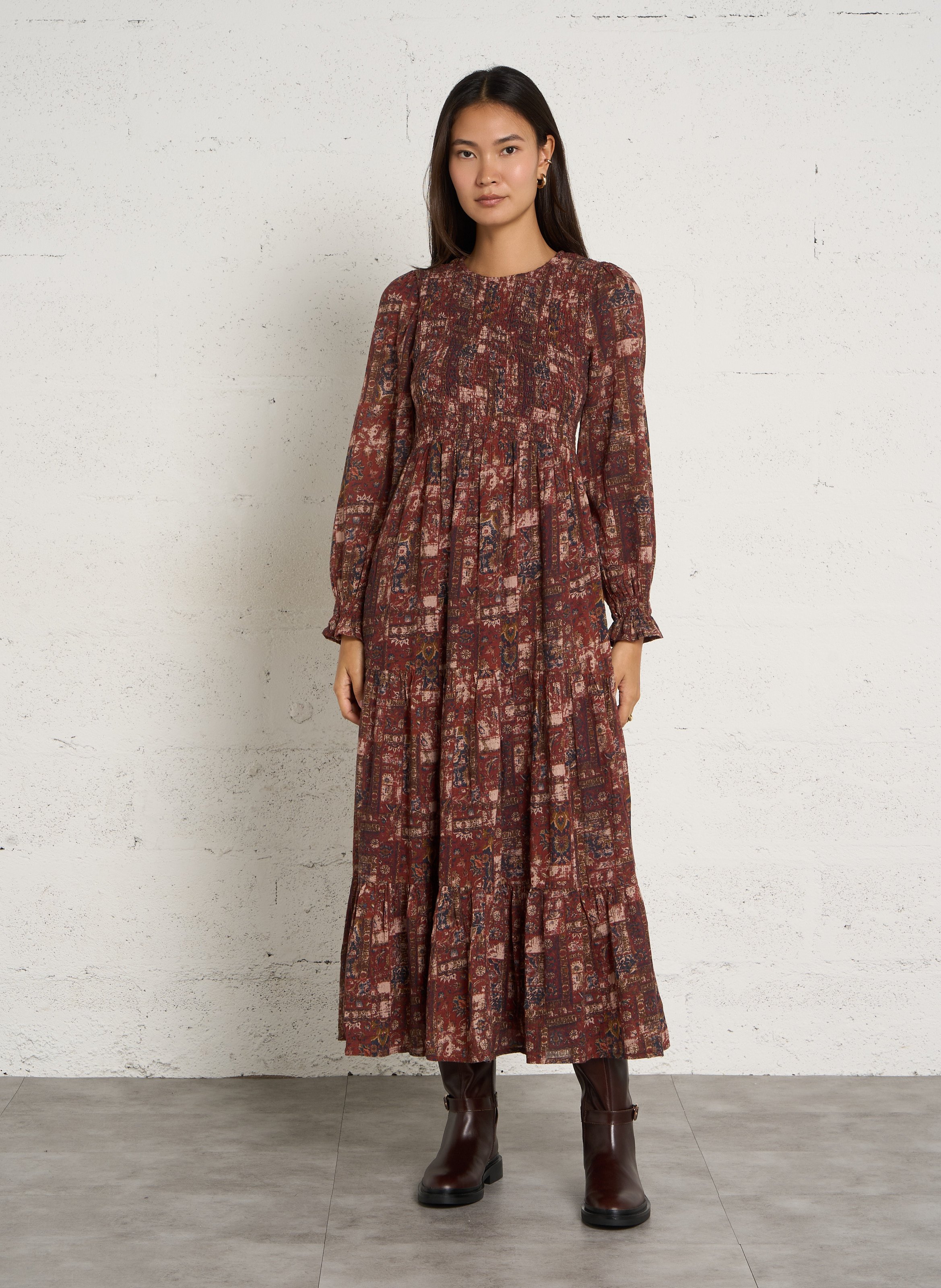 Bottes en cuir CLARKS Marron