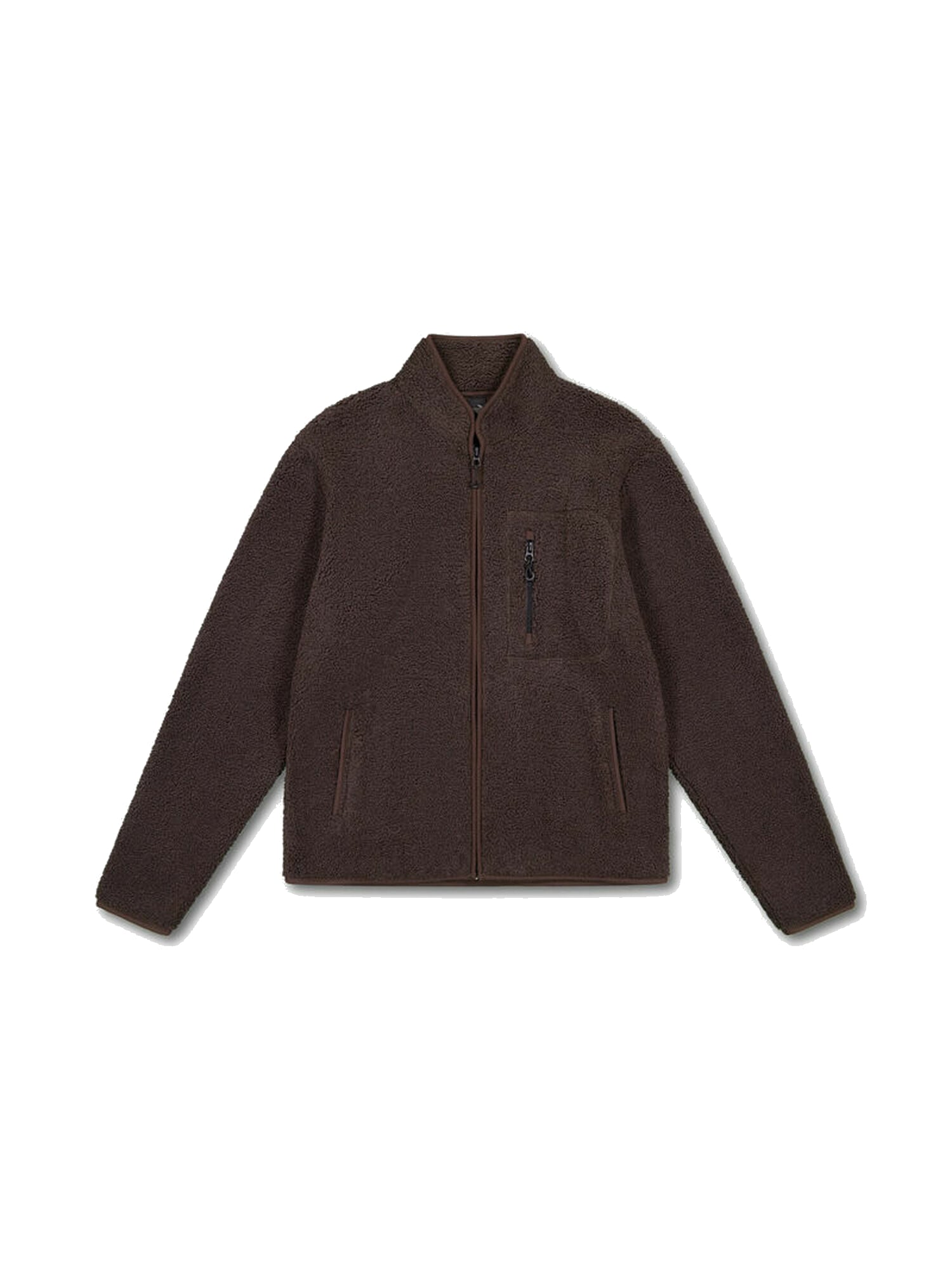 Zip-up high-neck jacket LE TEMPS DES CERISES Brown