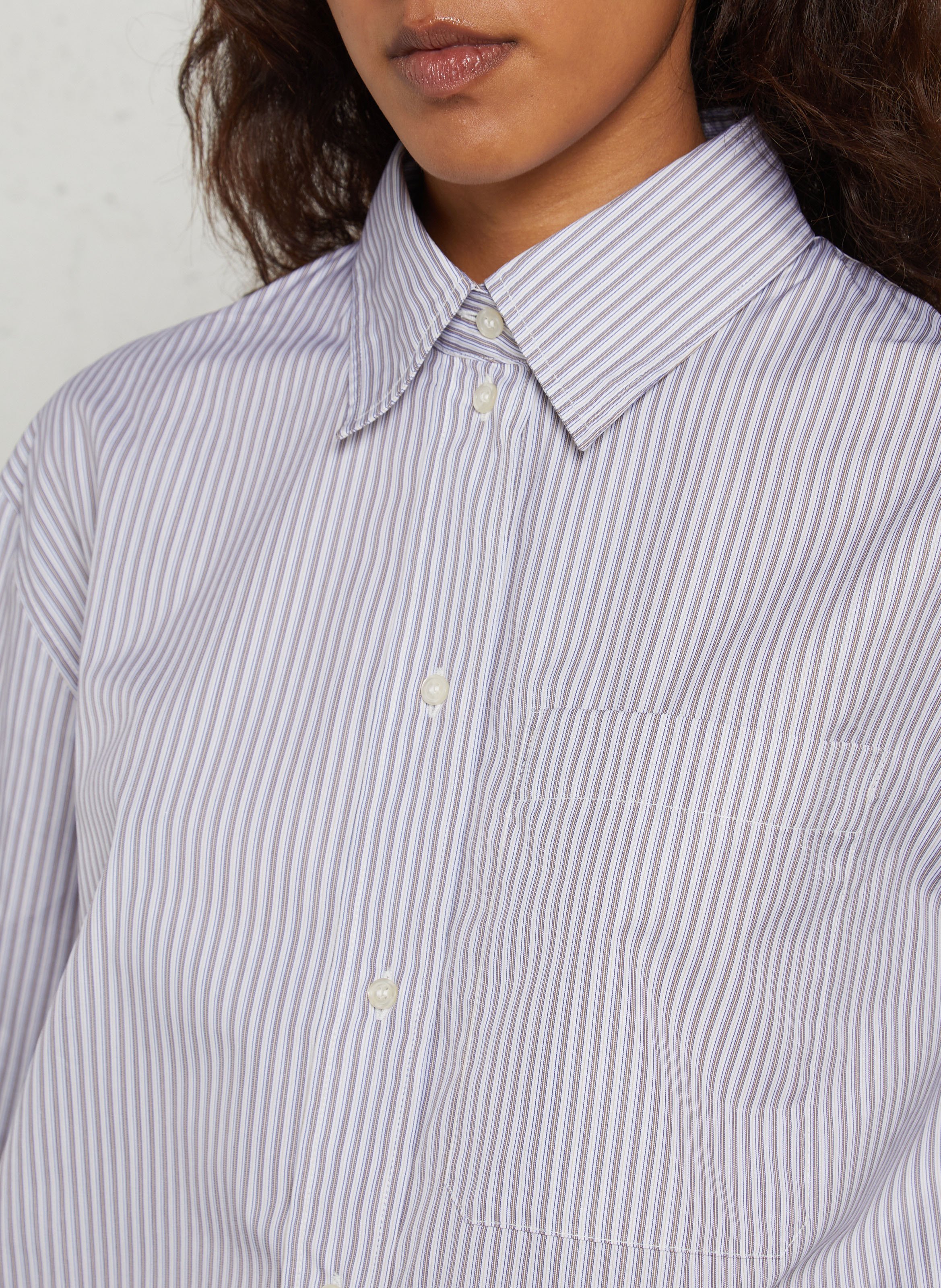 Oversized cotton shirt SOEUR Blue