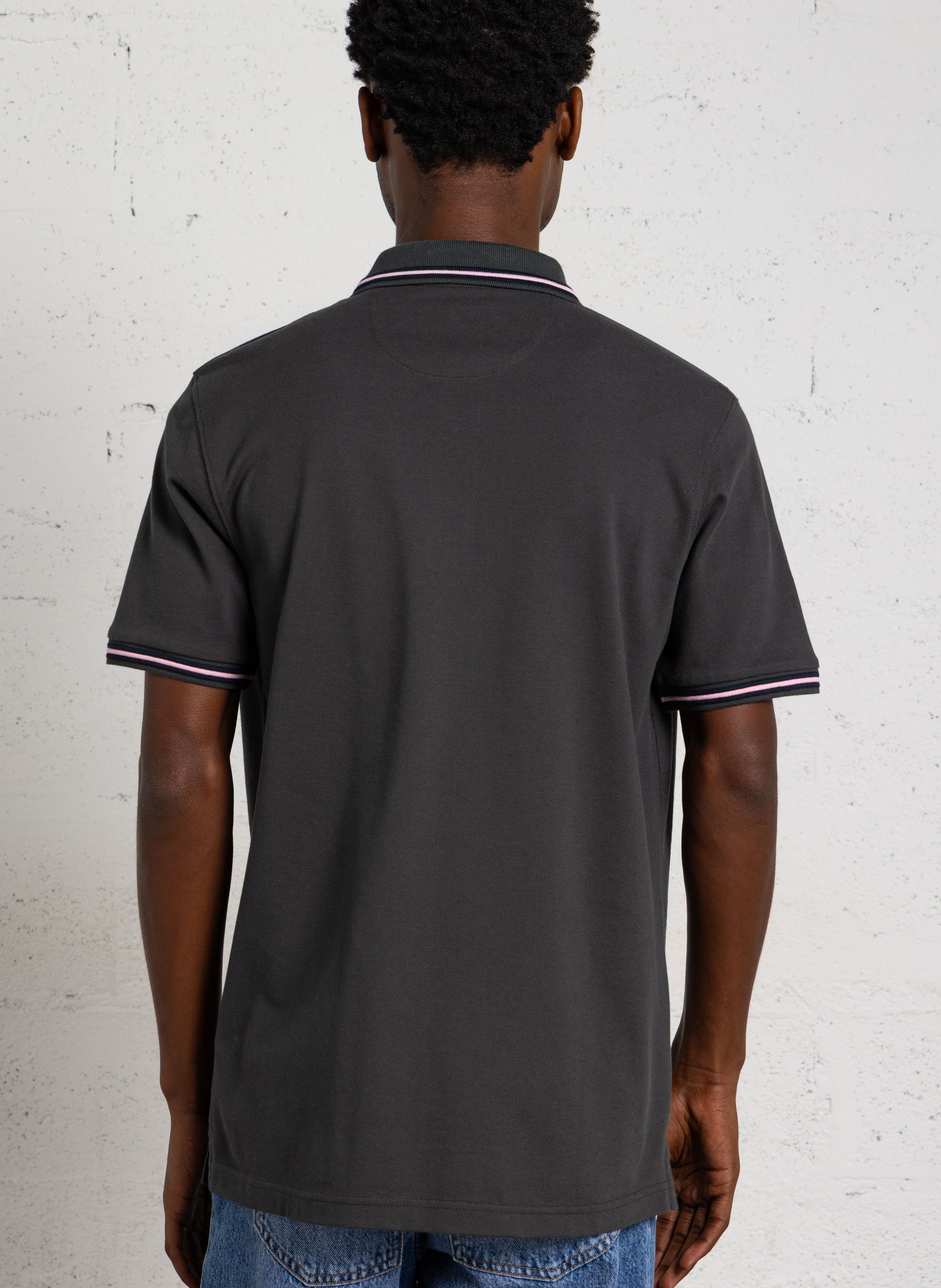 Short-sleeved solid color polo shirt EDEN PARK Khaki