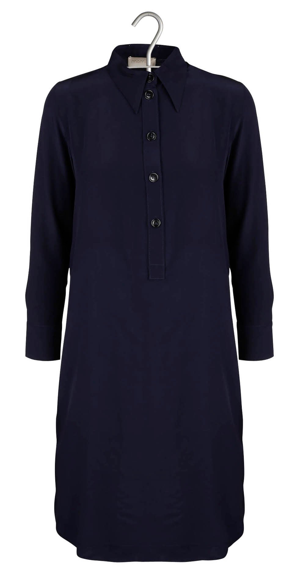 Silk shirt dress  MOMONI Blue