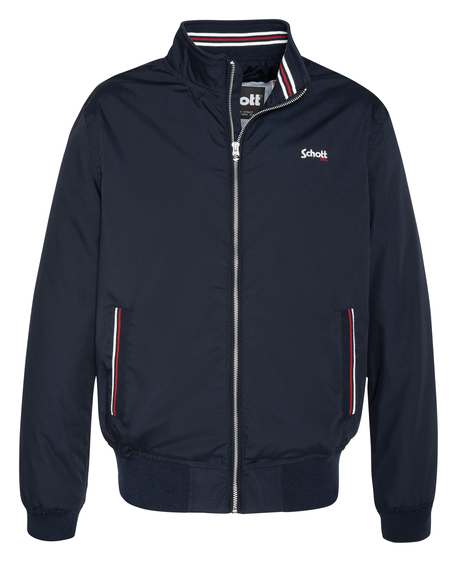 Blouson mit Stehkragen, Regular Fit SCHOTT Blau