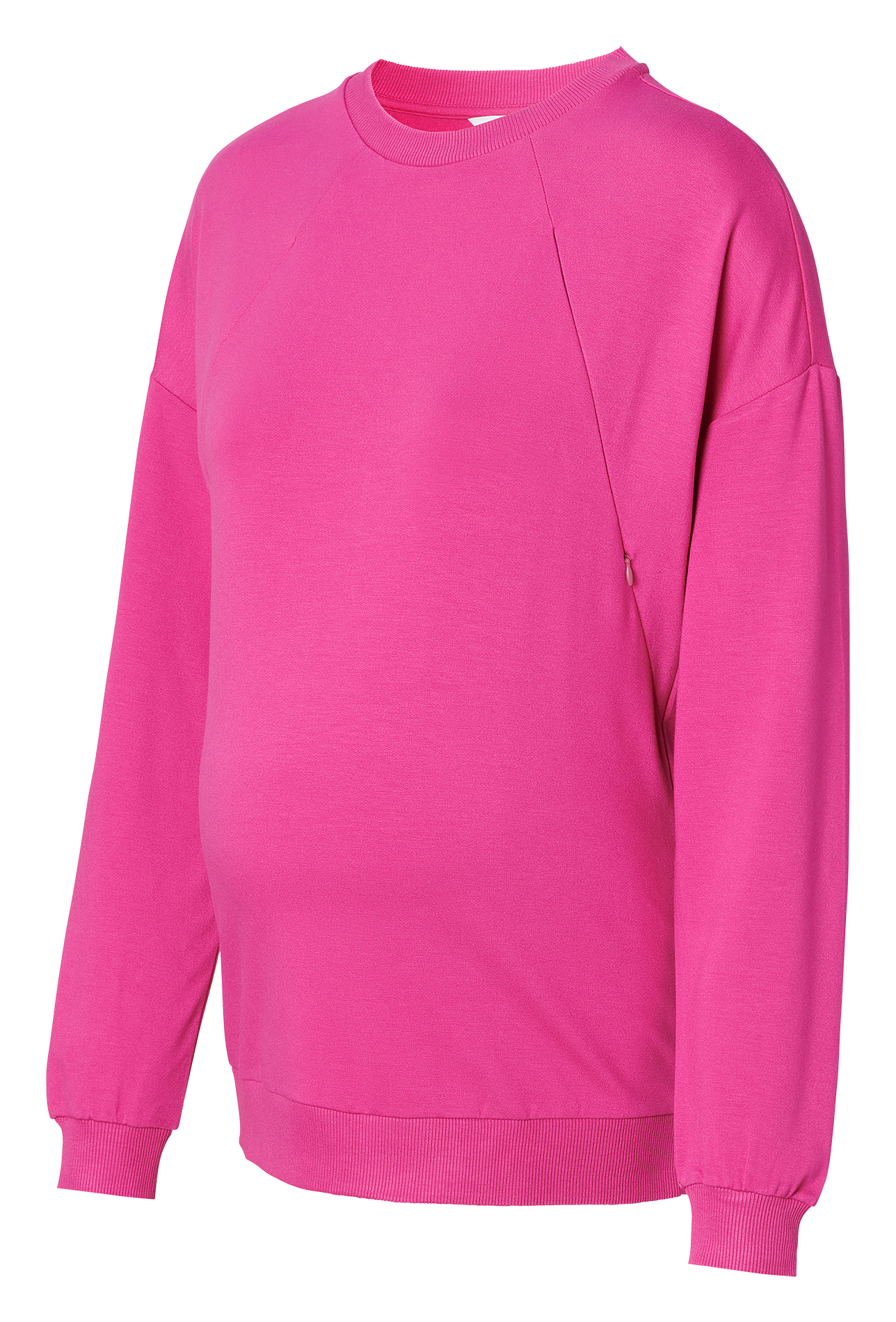 Rundhalspullover aus Viskose Rosa