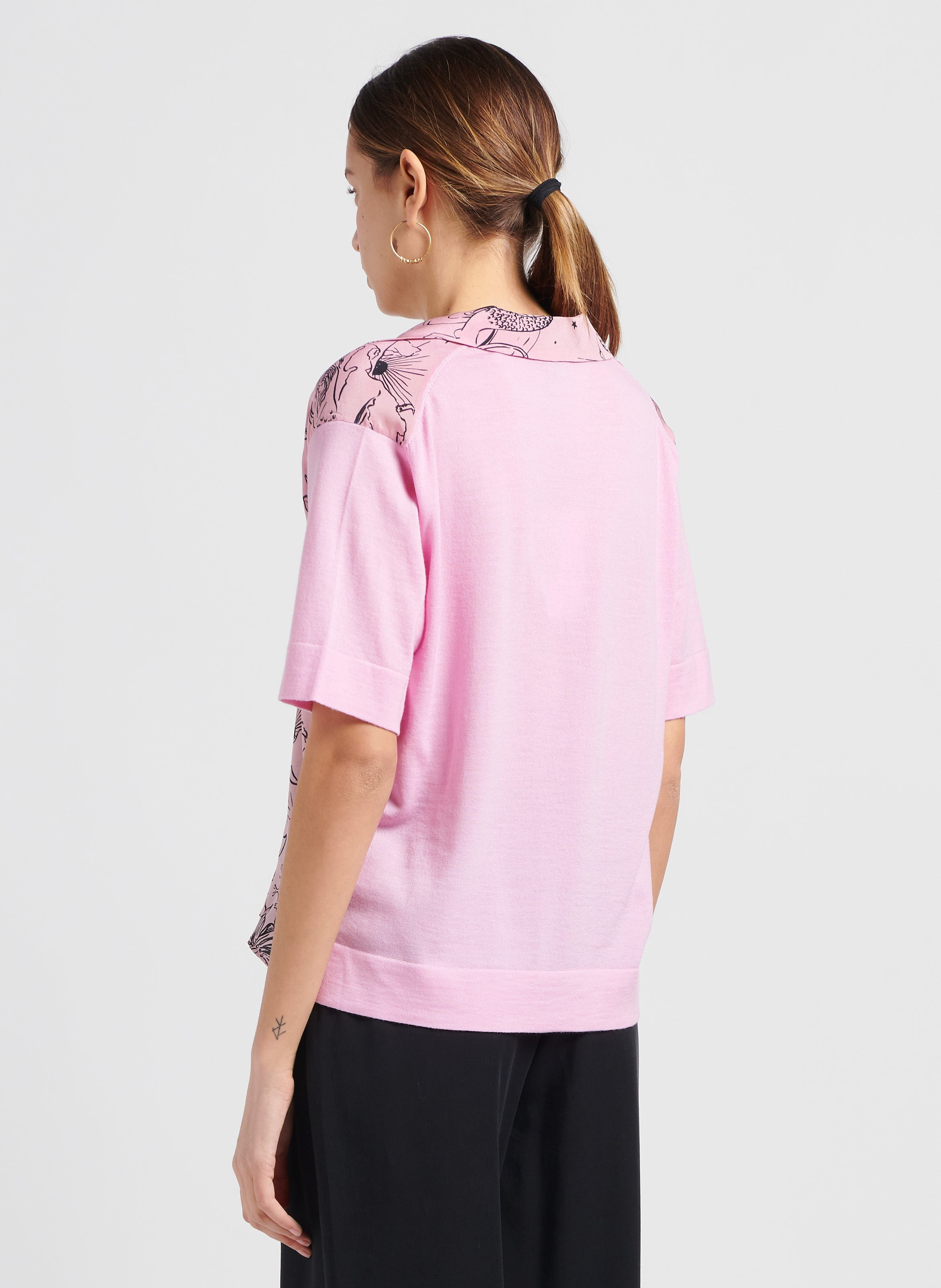 Chemise col tailleur PAUL SMITH Rose