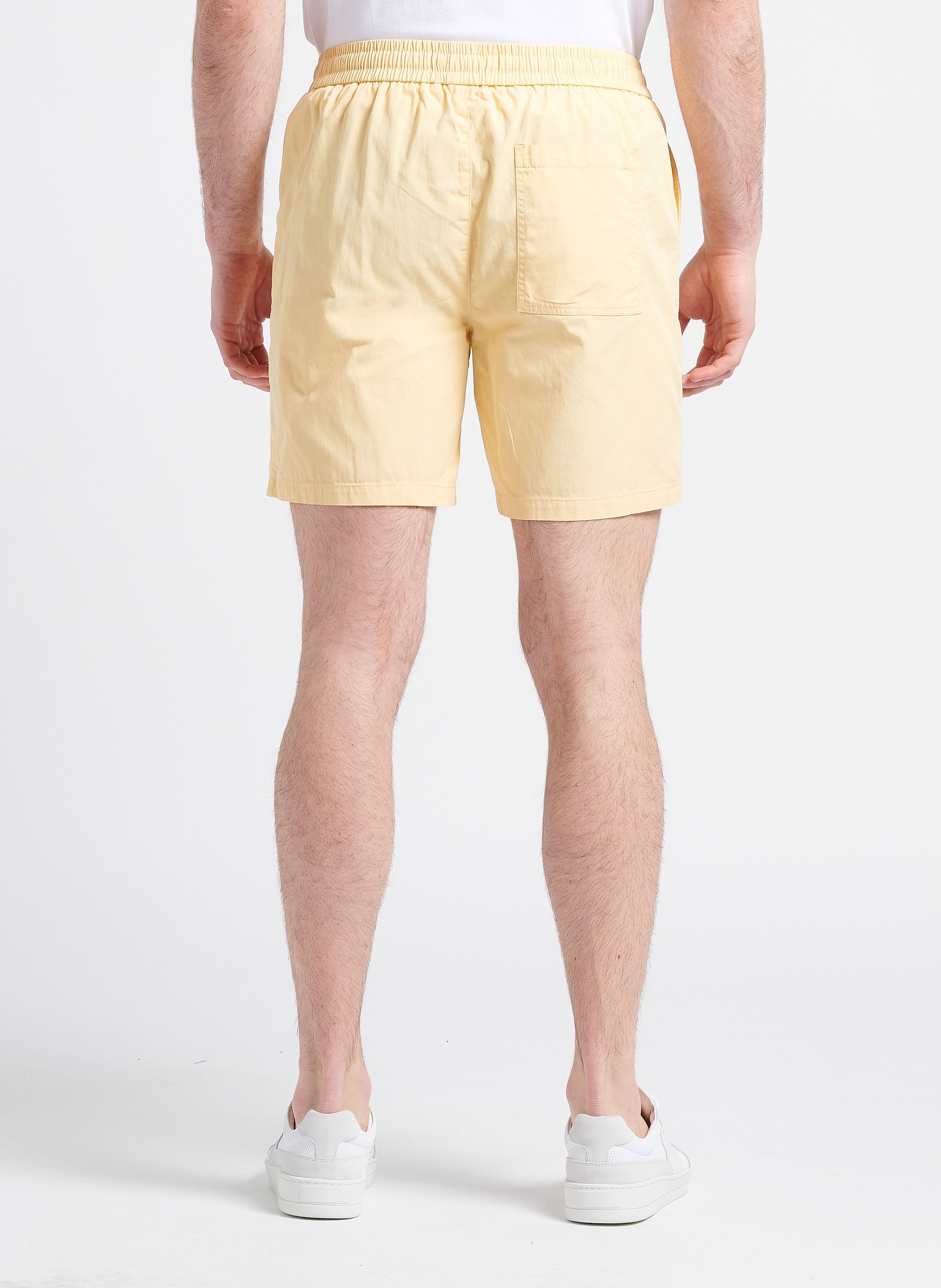 Gerade geschnittene Shorts aus Baumwoll-Mix MINIMUM Gelb