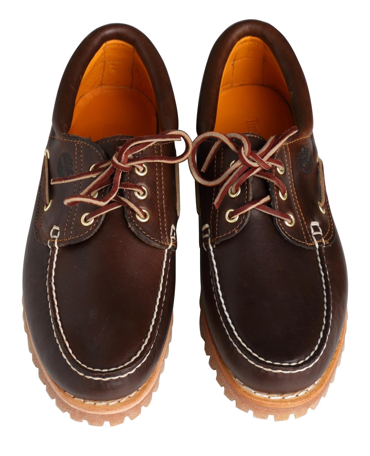 Chaussures bateau en cuir TIMBERLAND Marron