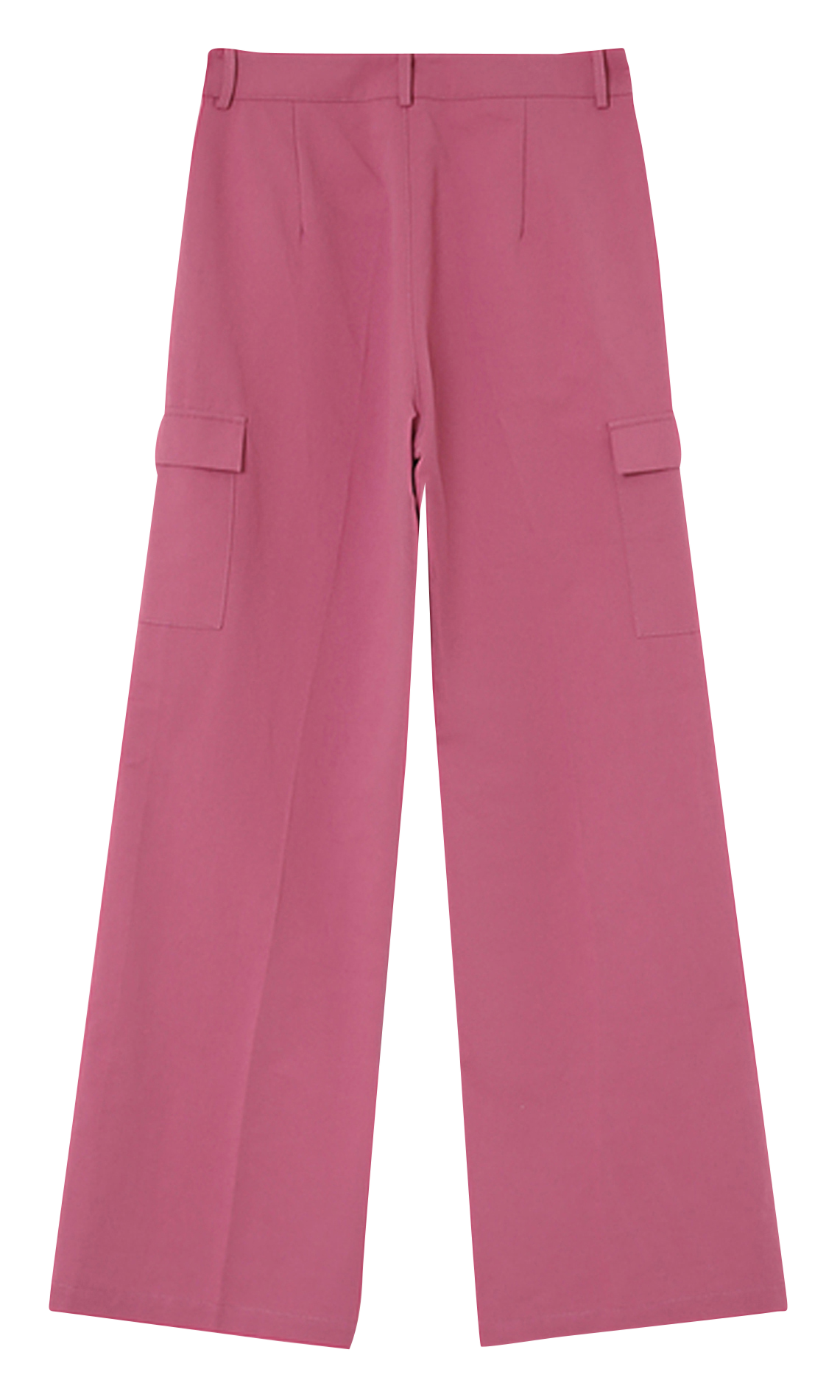 High-rise straight-leg cotton pants GRACE ET MILA Purple