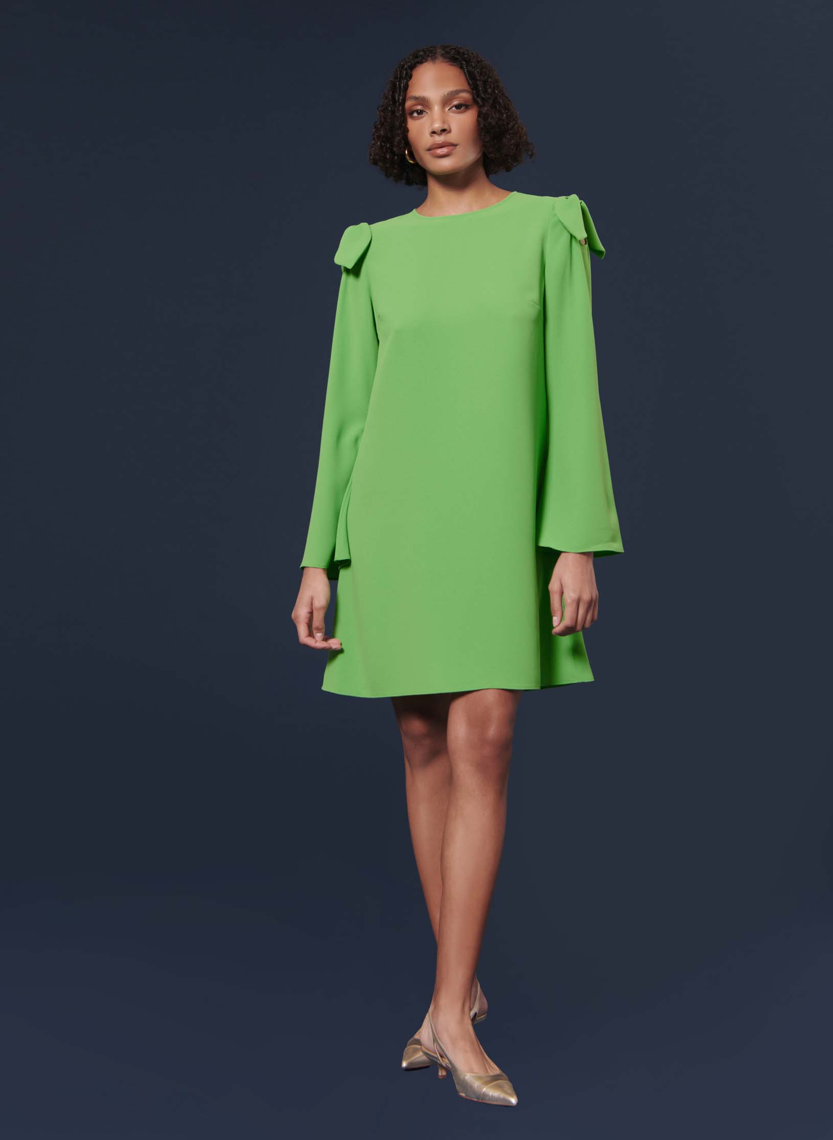 Robe Courte Trapeze a N uds Renato Vert Tara Jarmon Femme TTROB29TT381 T61 VERT Place des Tendances Suisse