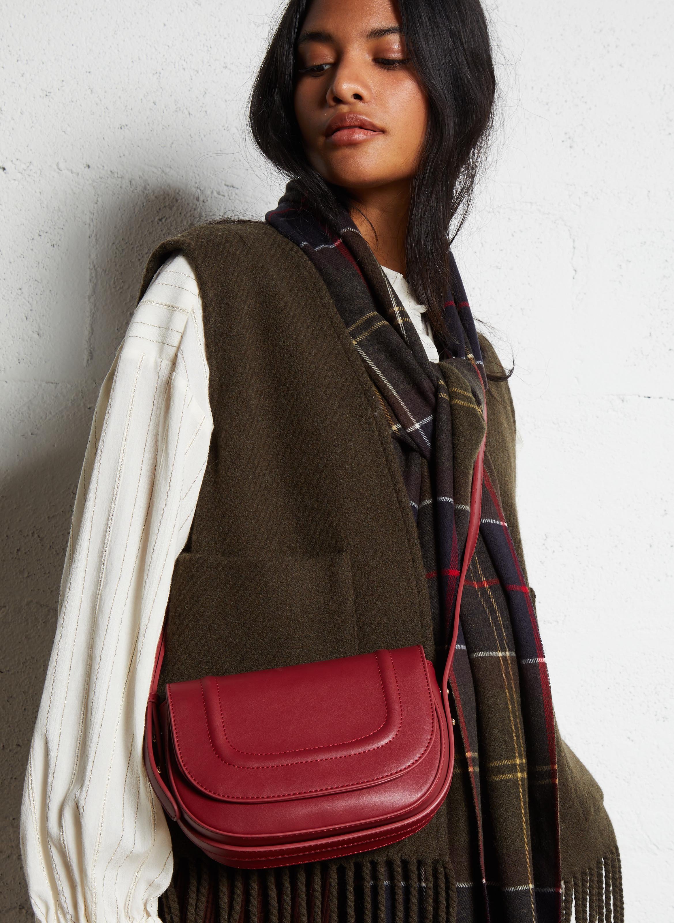 Sac bandoulière  AU PRINTEMPS PARIS Rouge