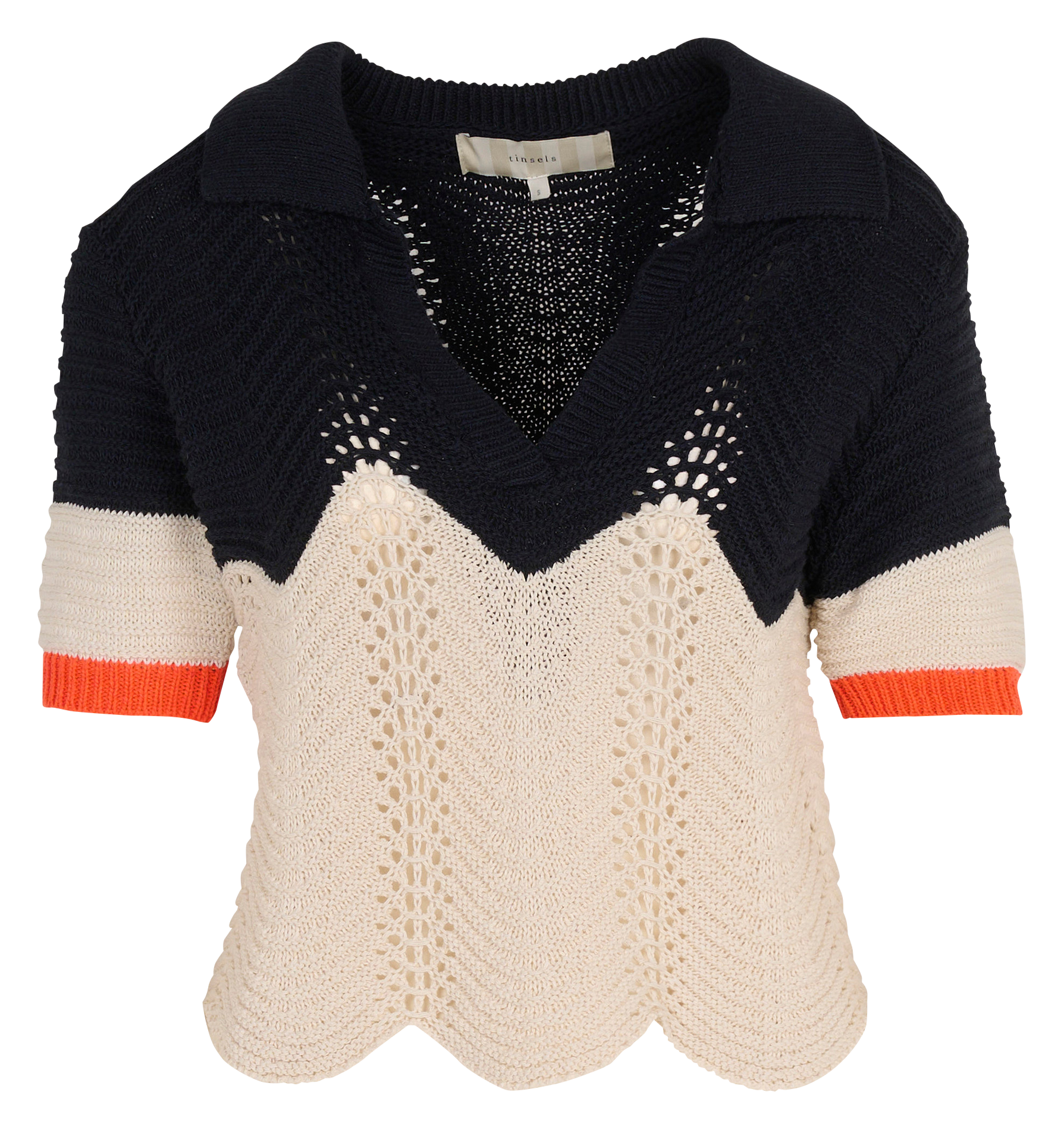 Trui met polokraagje - katoenblend Blauw