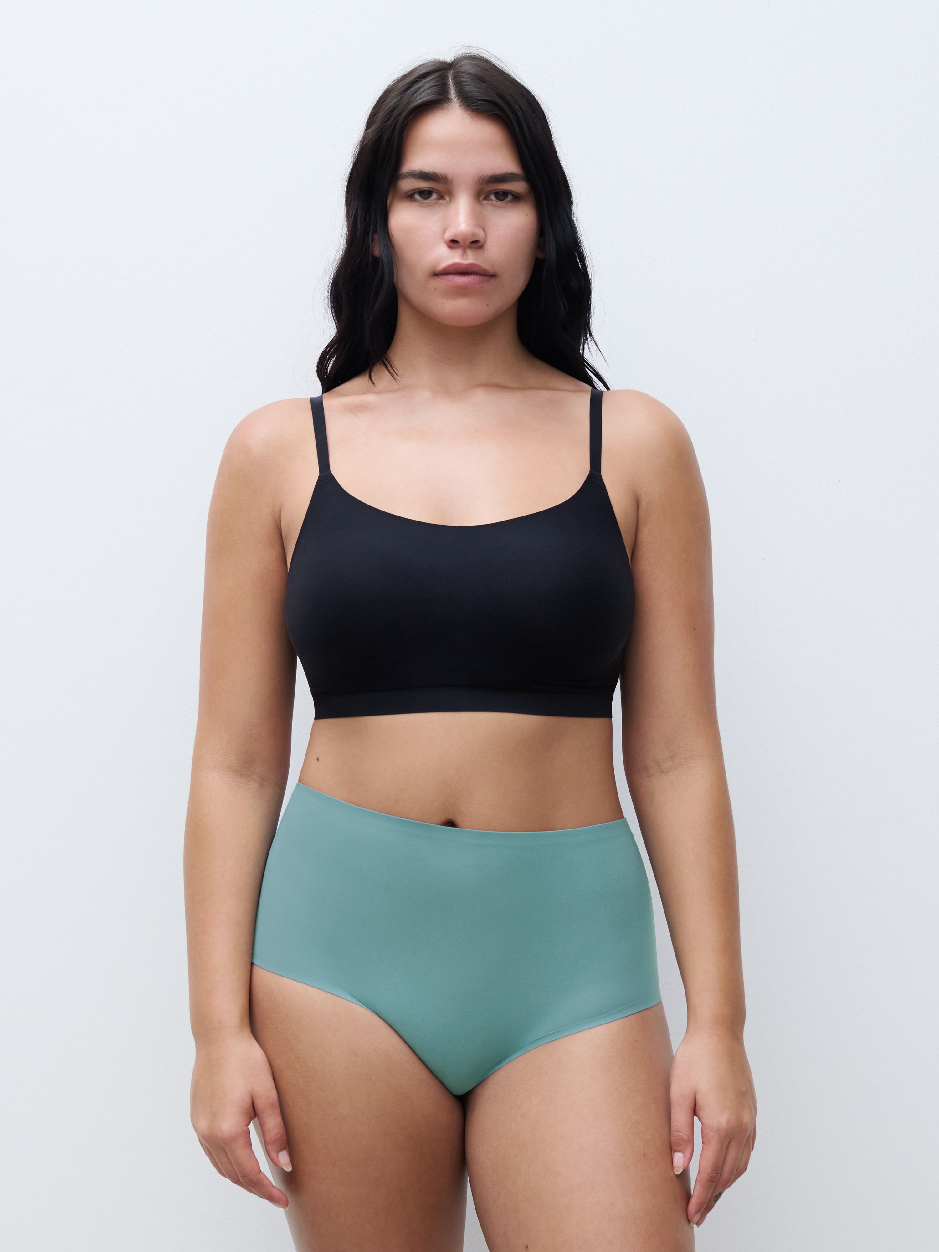 High-waisted panties CHANTELLE Green