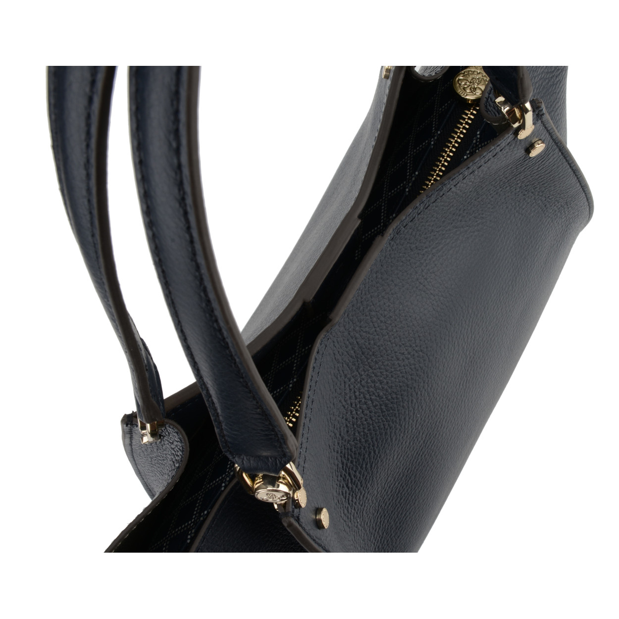 Billy L leather bag  POURCHET Blue