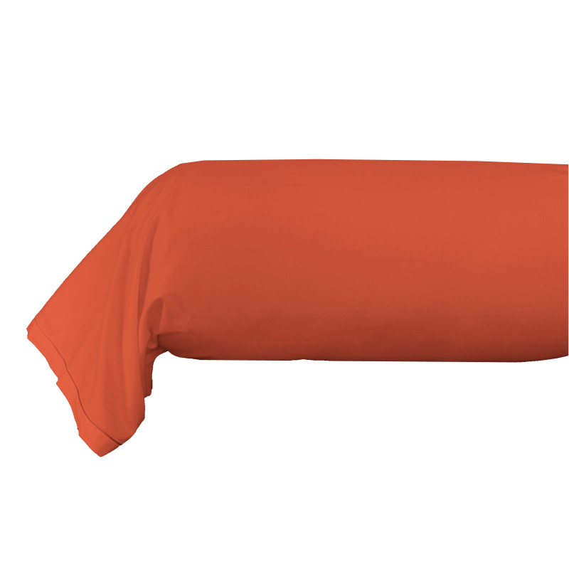 100% Pure Cotton Bolster Pillowcase COTON PUR Red