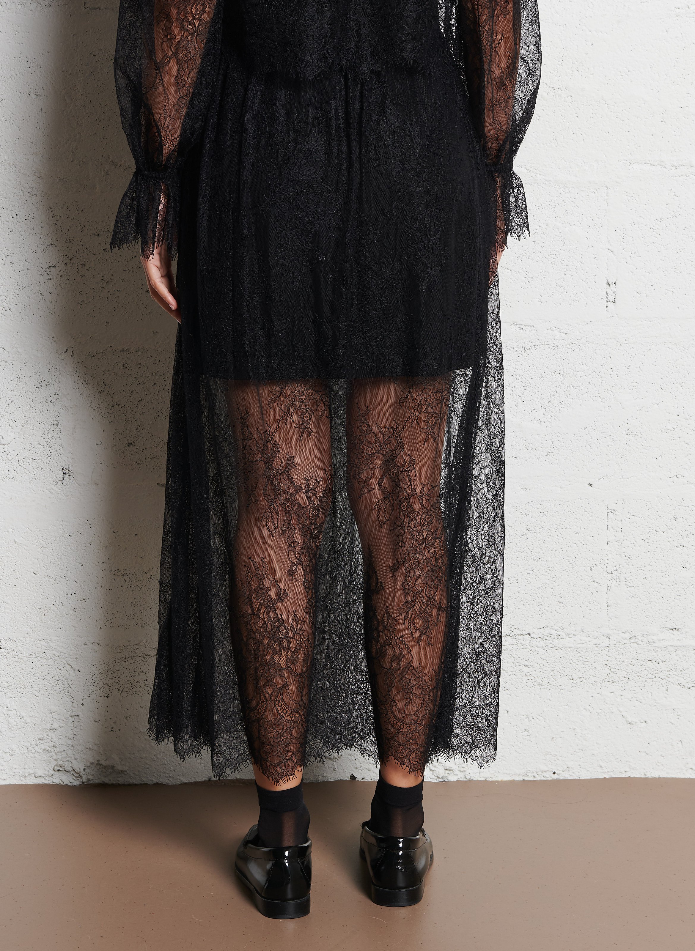 Lace midi skirt LOUISE MISHA Black