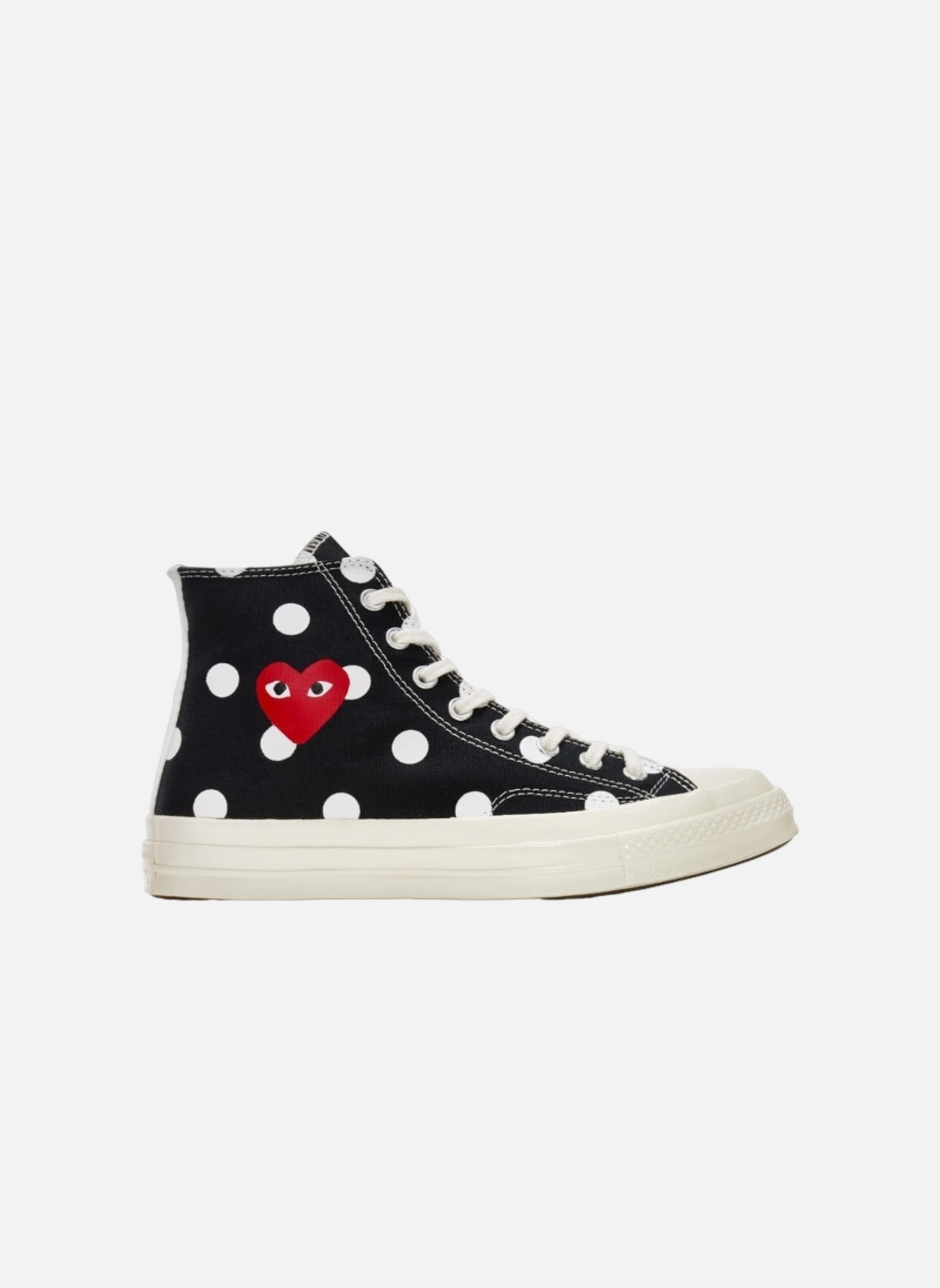 Converse comme des garçons play à pois noir haute CONVERSE Noir