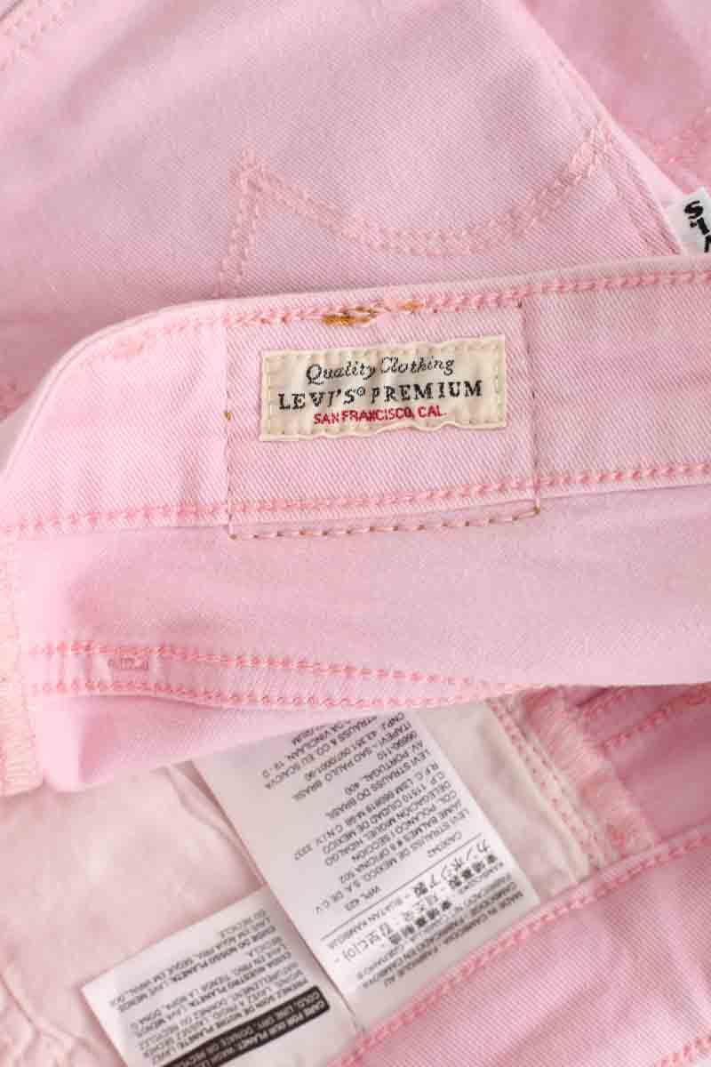 Jean slim 721 en coton LEVI'S - Seconde main Rose