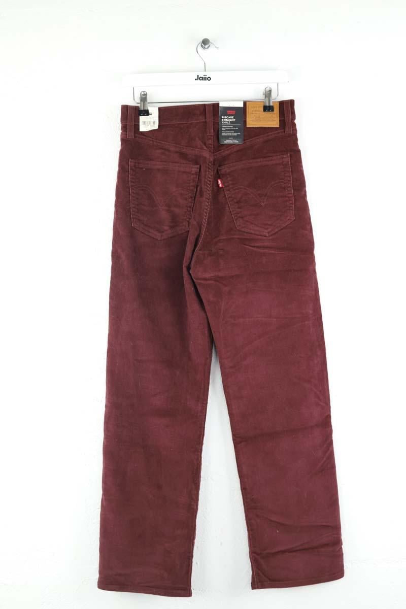Pleated velvet pants LEVI'S - Seconde main Red