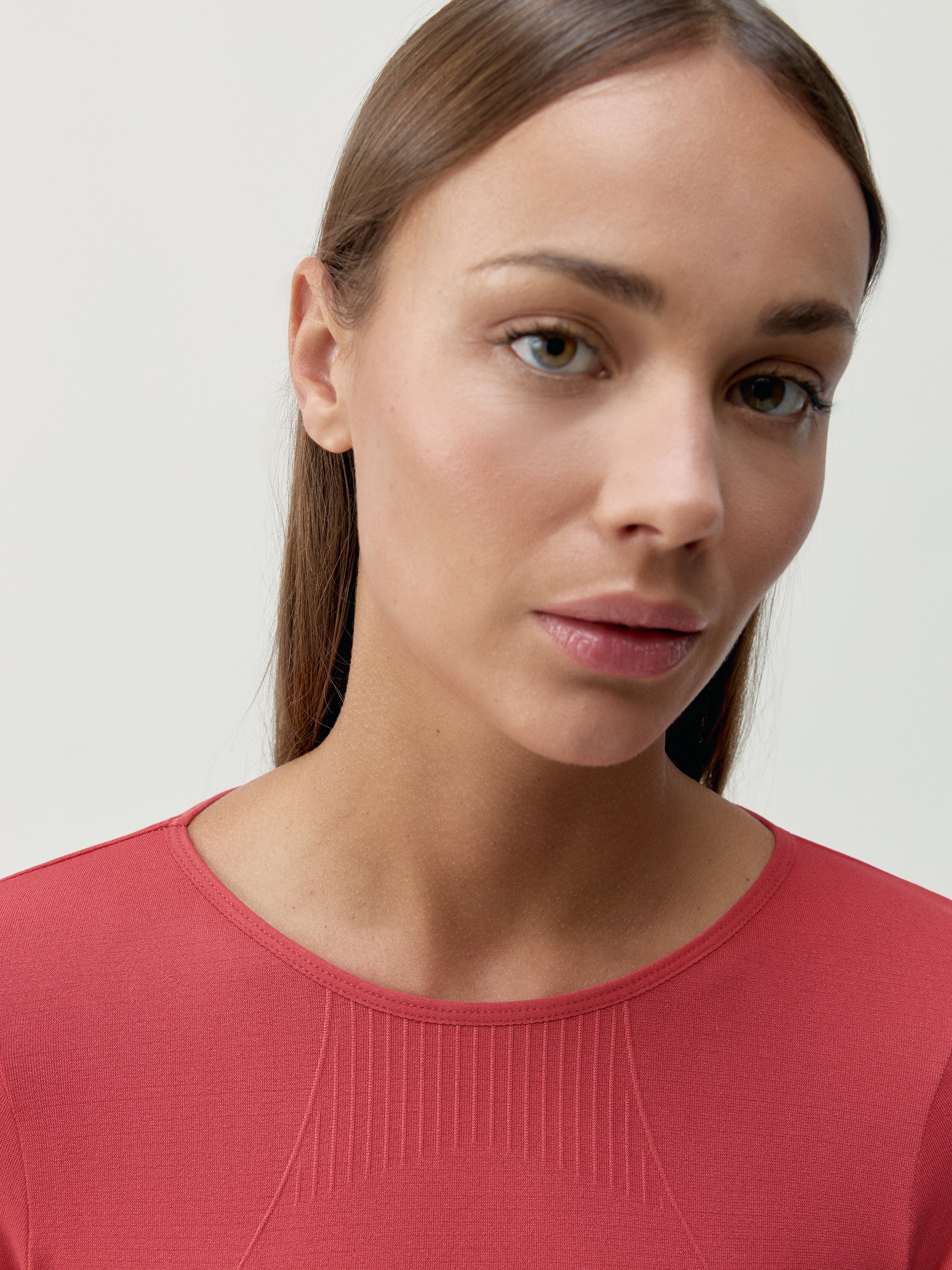 Seamless long-sleeve T-shirts BORN LIVING YOGA Orange