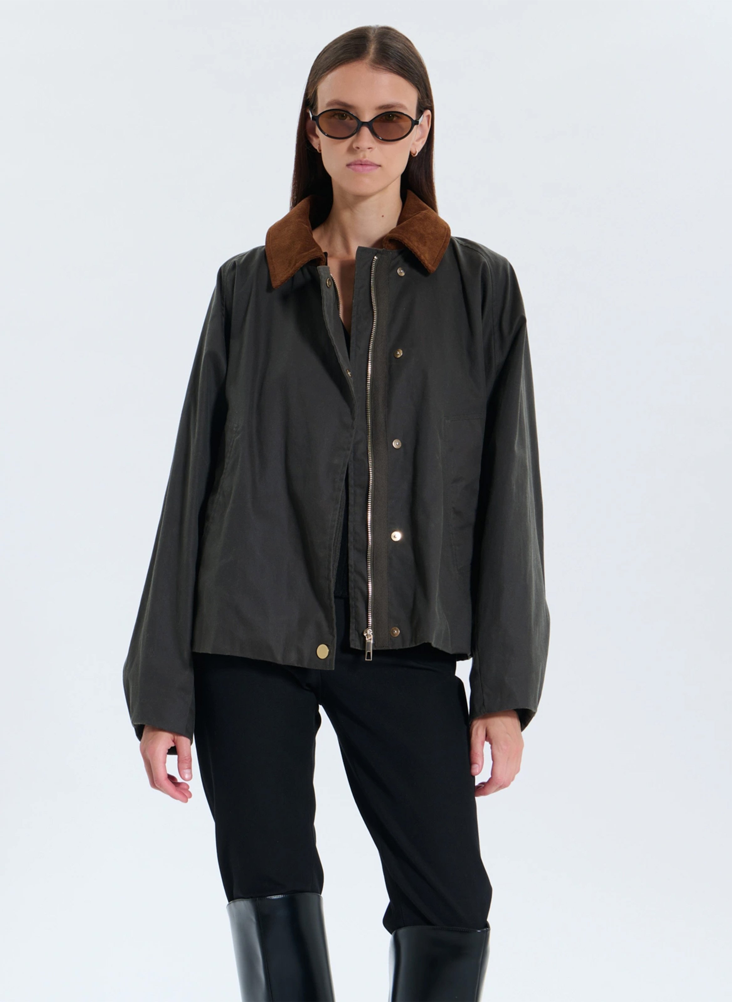 Parka oversize en coton ZAPA Kaki