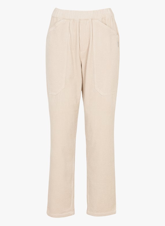 Pantalon droit en coton | Blanc by LE TEMPS DES CERISES Pantalon droit en coton Blanc