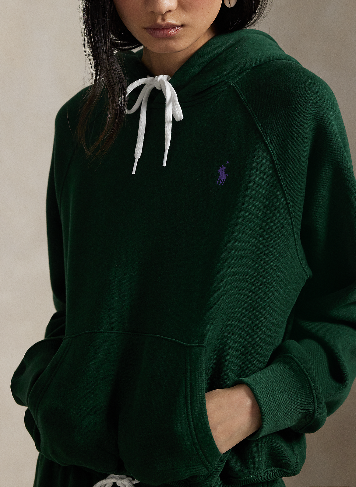Sweat ample uni à capuche  POLO RALPH LAUREN Vert