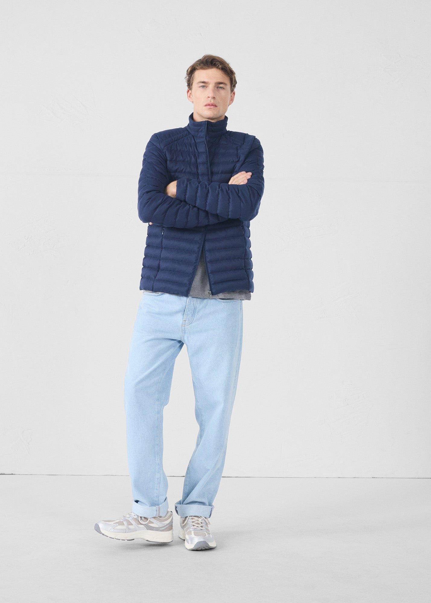 Woolen padded jacket "Matai" JOTT Blue
