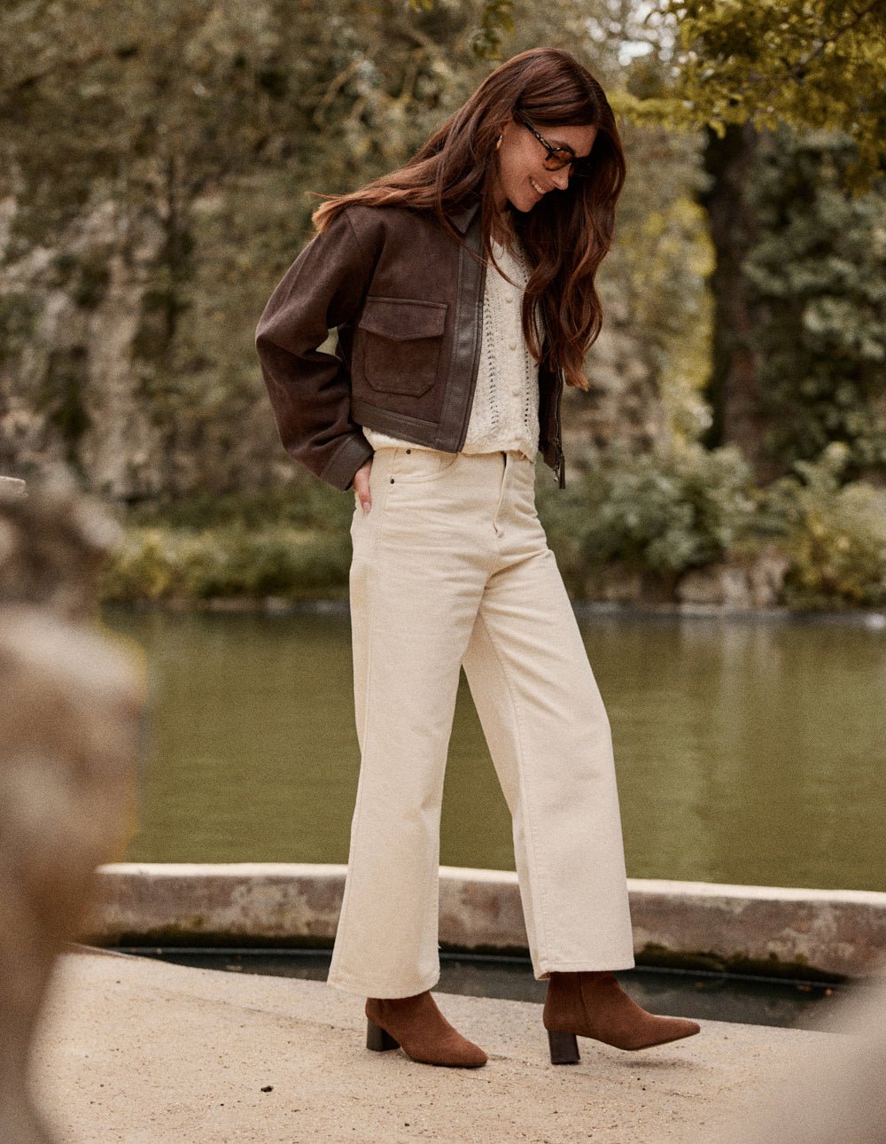 Ankle boots with heel ODAJE EX. M.MOUSTACHE Brown