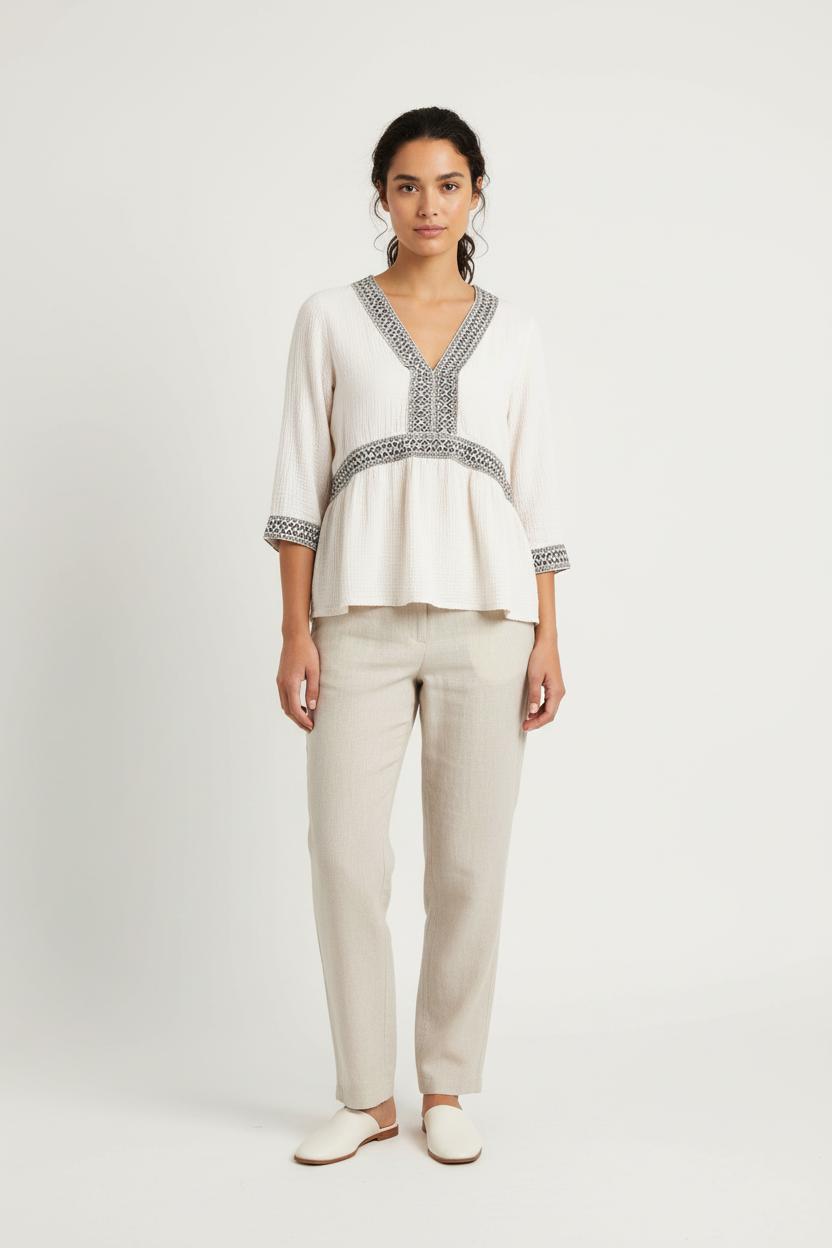 Blouse ORTA - Seconde main White