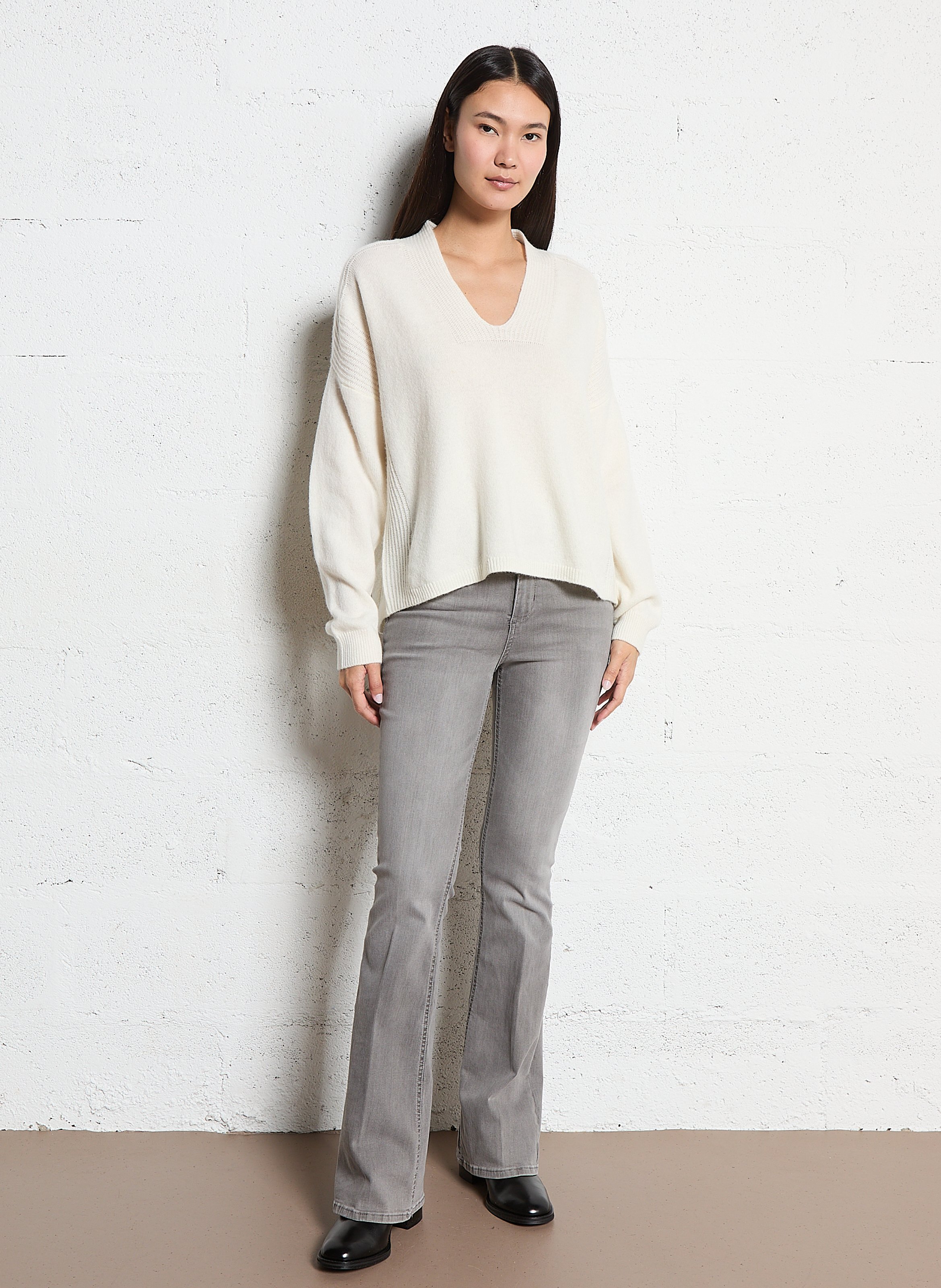 Bianca leather ankle boots COSMOPARIS Black