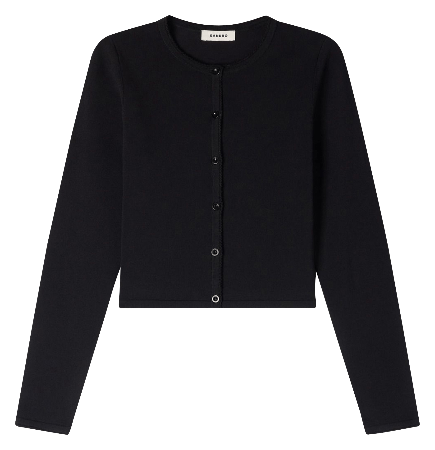 Short fitted vest SANDRO Black