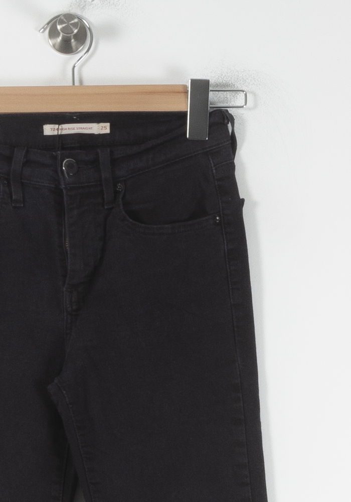 Cropped slim jeans with studs LEVI'S - Seconde main Grey