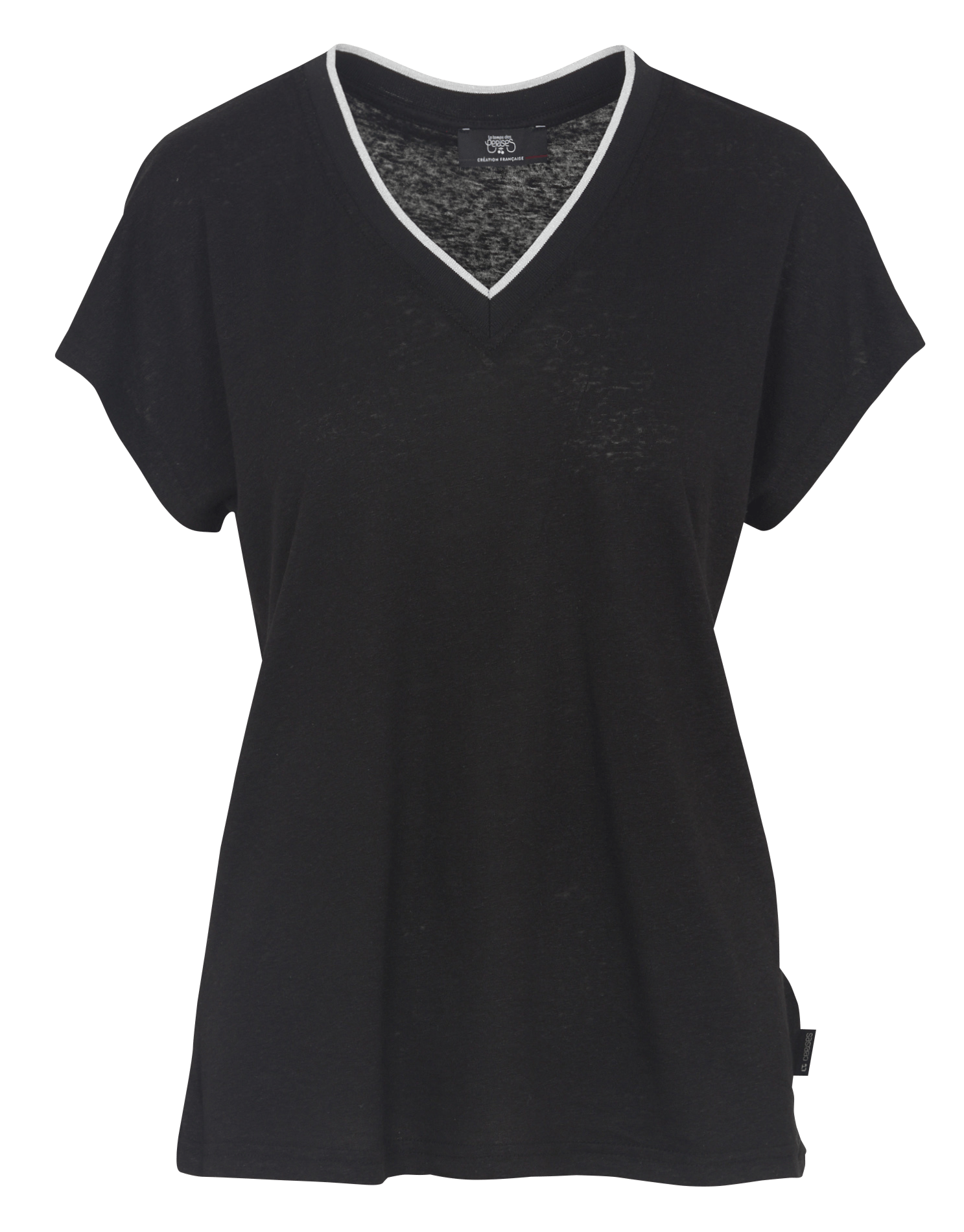 Rundhals-T-Shirt aus Baumwolle mit Stickerei LE TEMPS DES CERISES