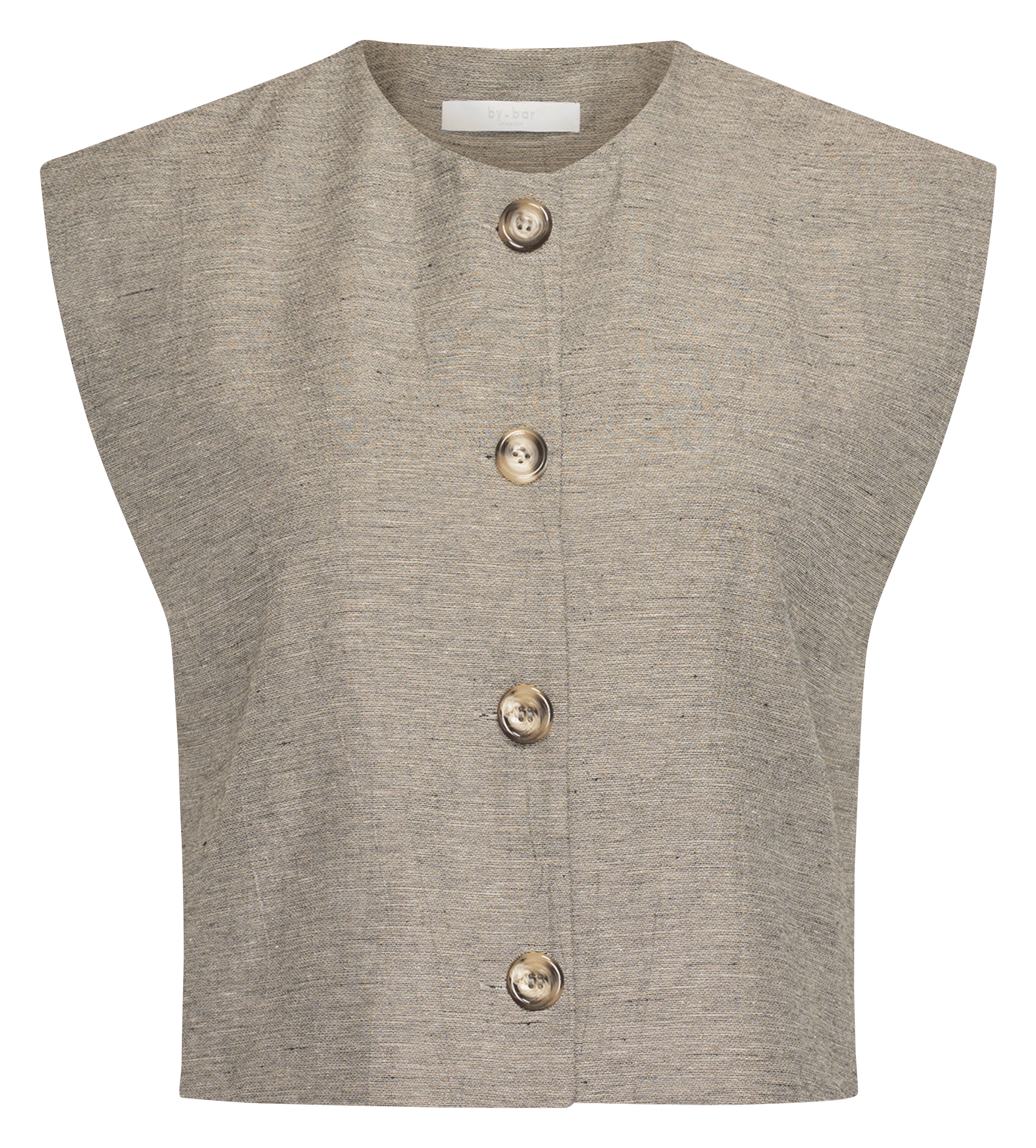 Round-neck cardigan BY BAR Grey