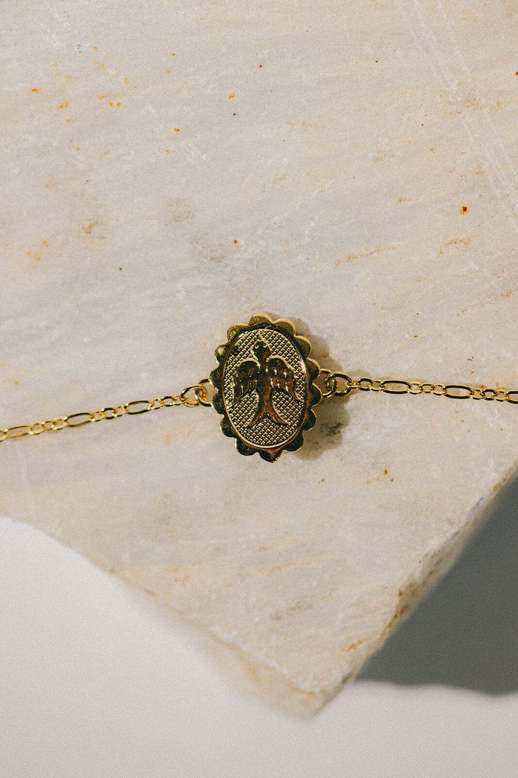 Gold-plated dove bracelet Golden