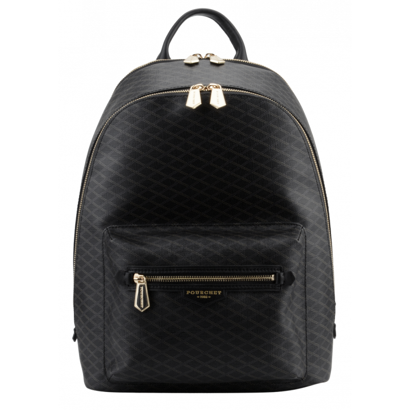 Calfskin leather backpack POURCHET