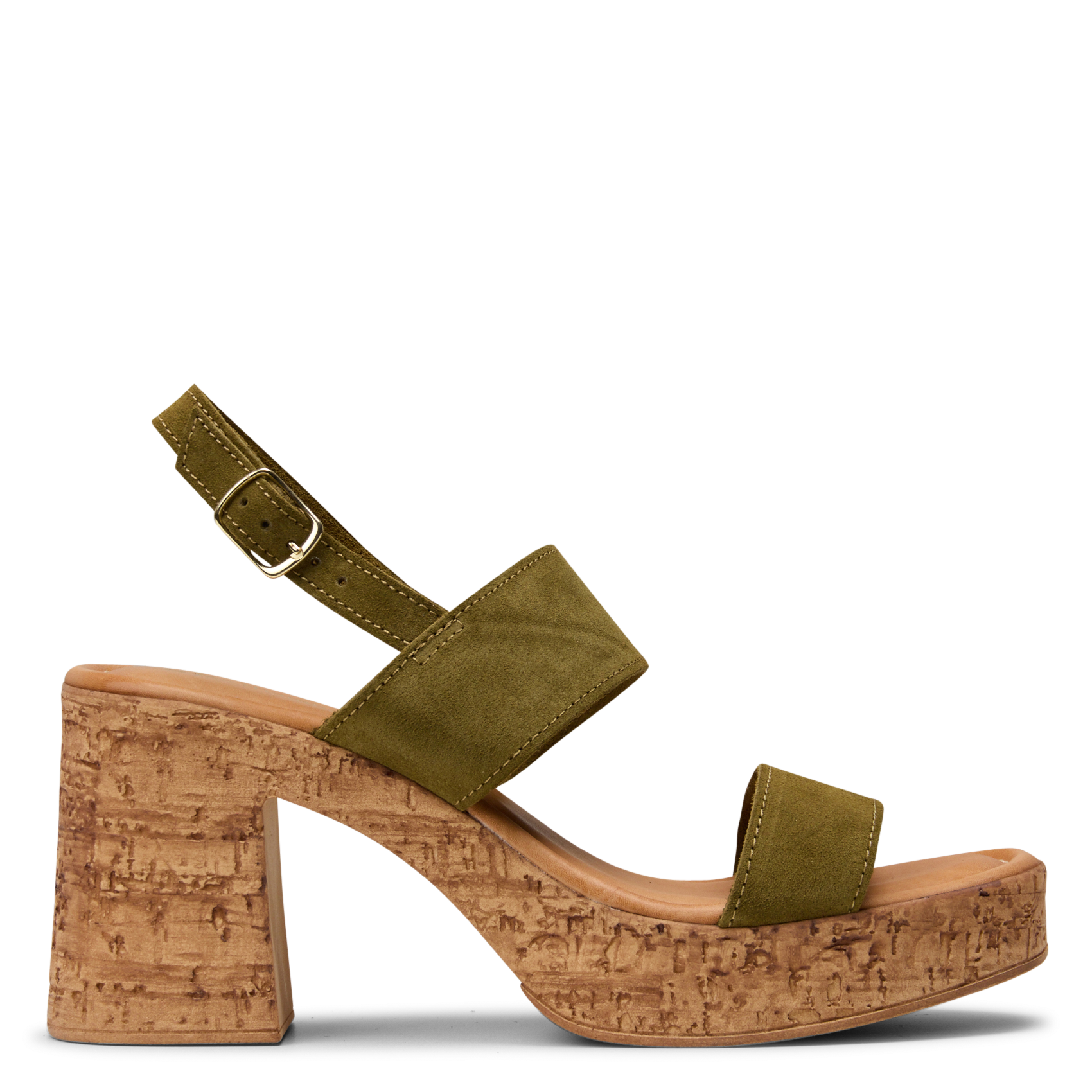 Sandales hautes en cuir LA FEE MARABOUTEE Vert