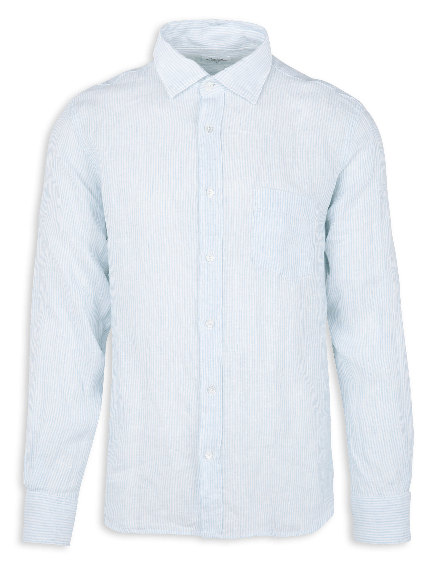 Chemise col classique à rayures HARTFORD Multicolore