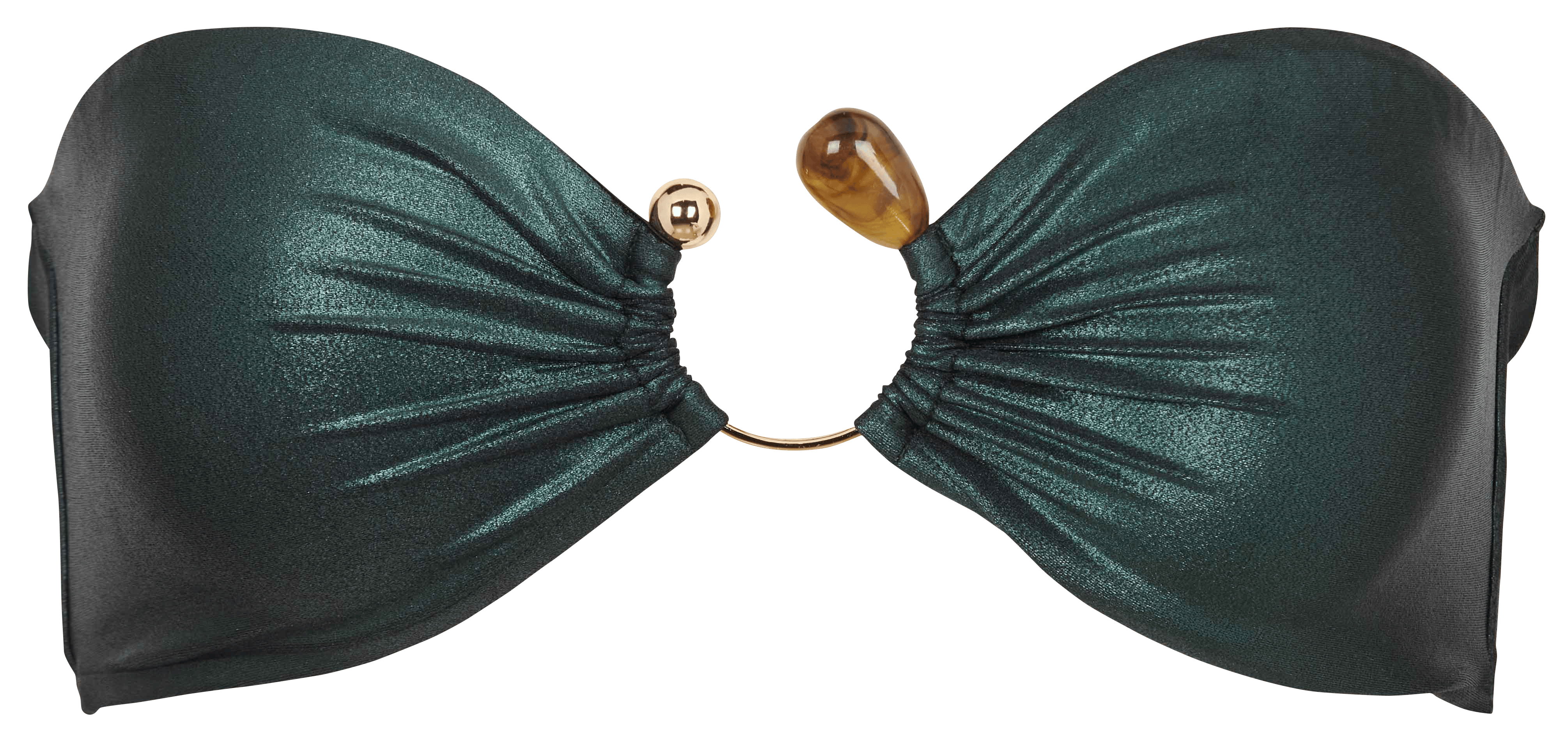 Glanzende bikinitop BELIZA Groen